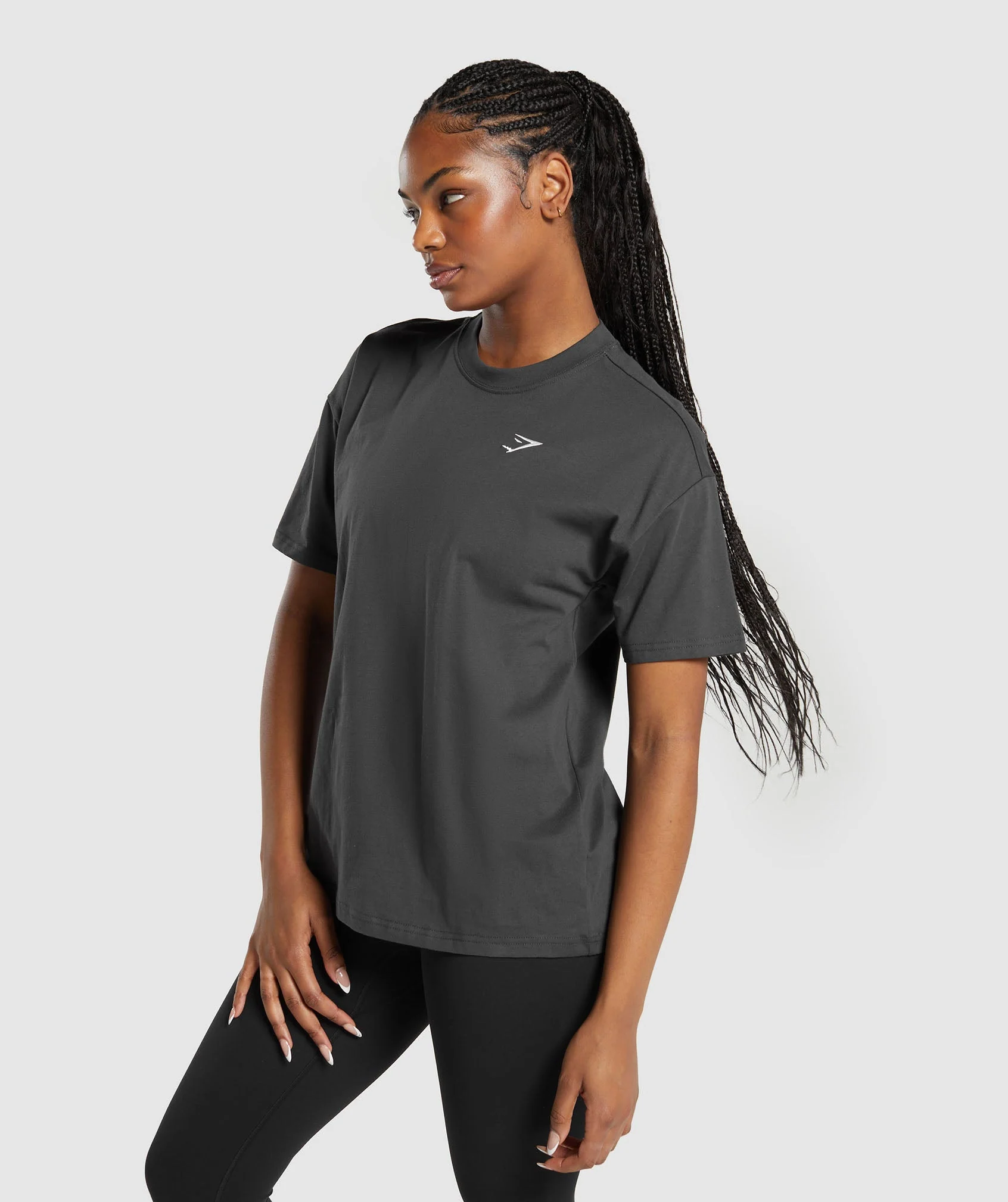 Gymshark Training Oversized T-Shirt - Asphalt Grey - Image 3