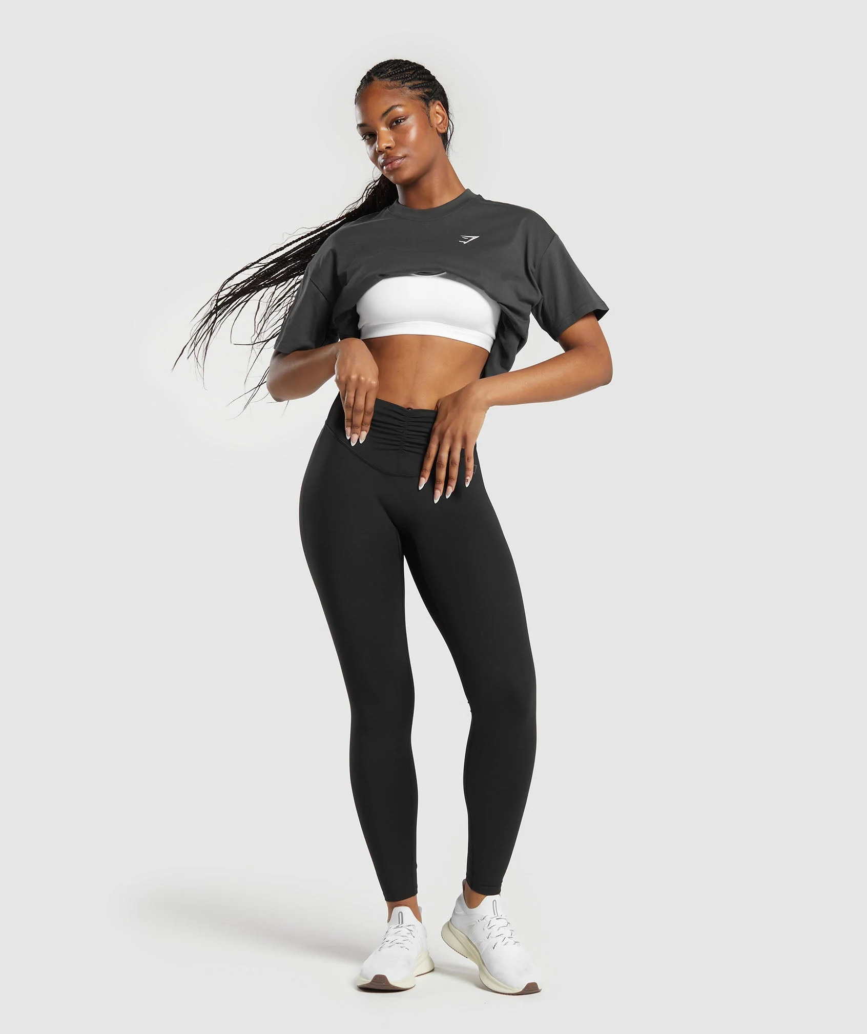 Gymshark Training Oversized T-Shirt - Asphalt Grey - Image 4