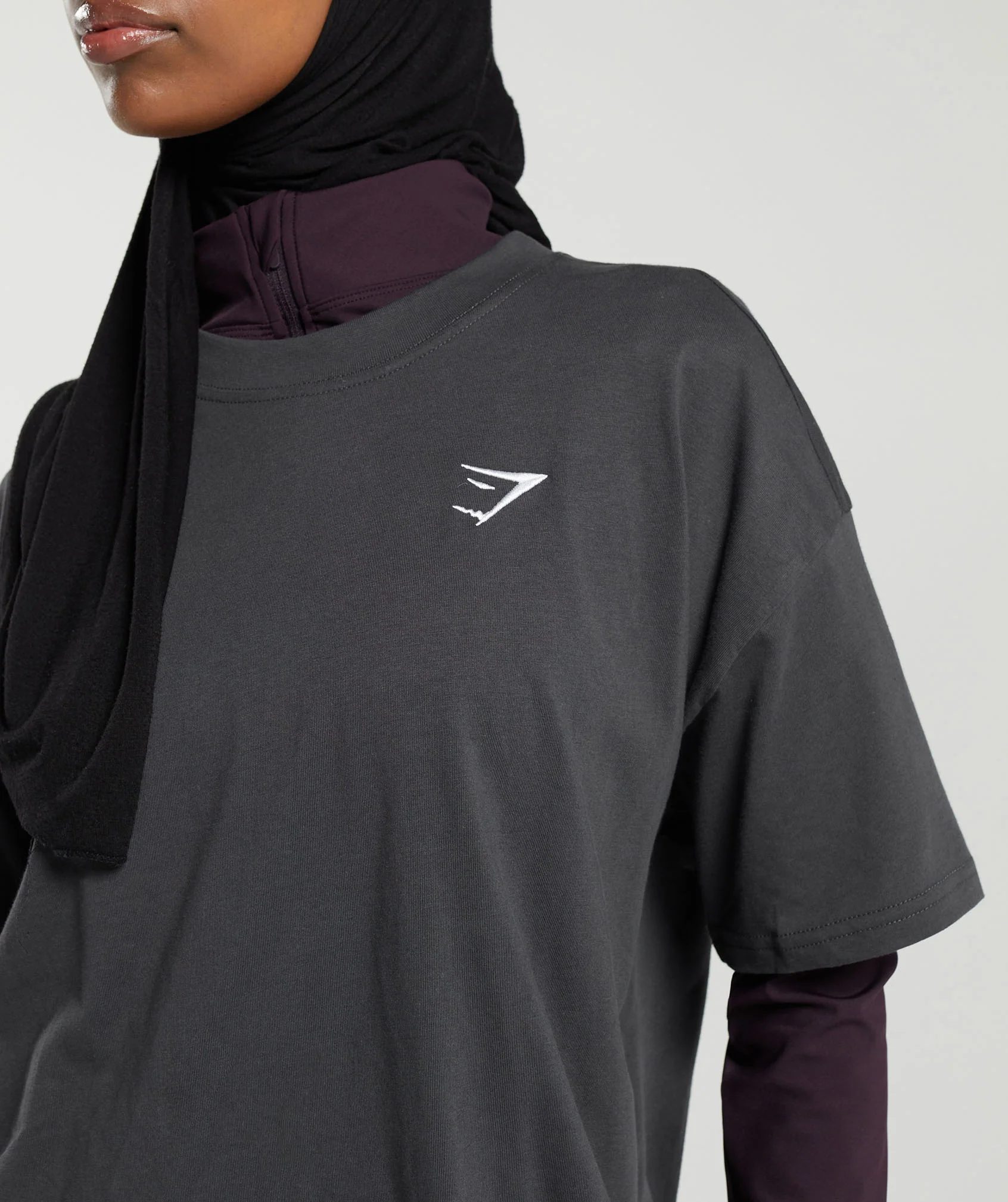 Gymshark Training Oversized T-Shirt - Asphalt Grey - Image 6