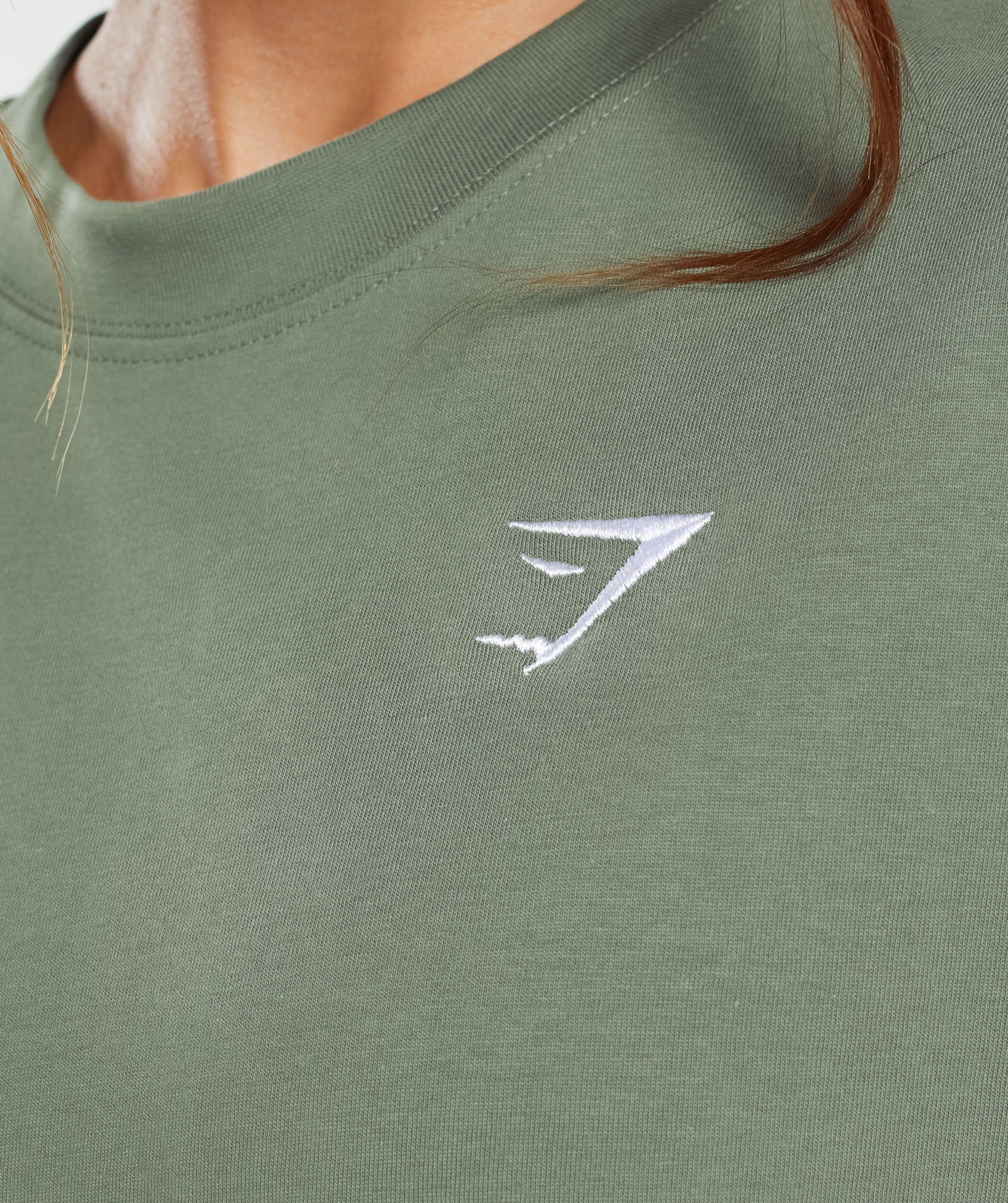 Gymshark Training Oversized T-Shirt - Dusk Green - Image 5