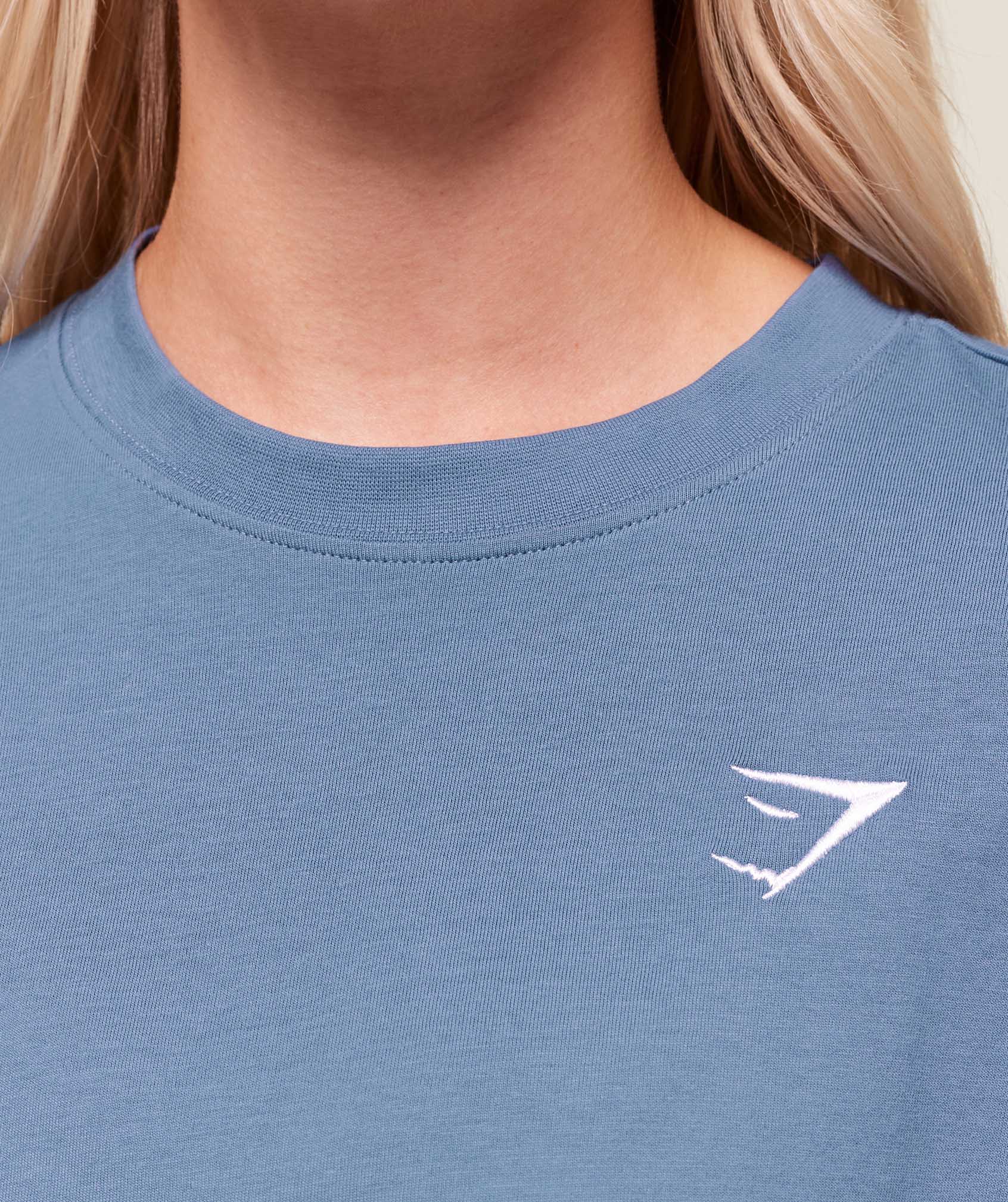 Gymshark Training Oversized T-Shirt - Worn Blue - Image 4