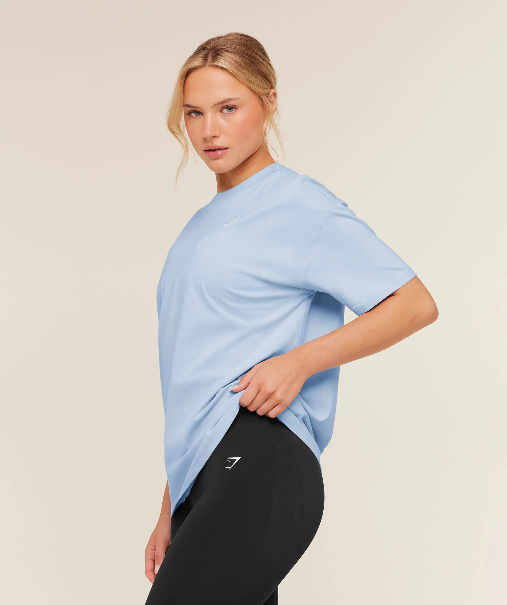 Gymshark Training Oversized T-Shirt - Chilled Blue - Image 3