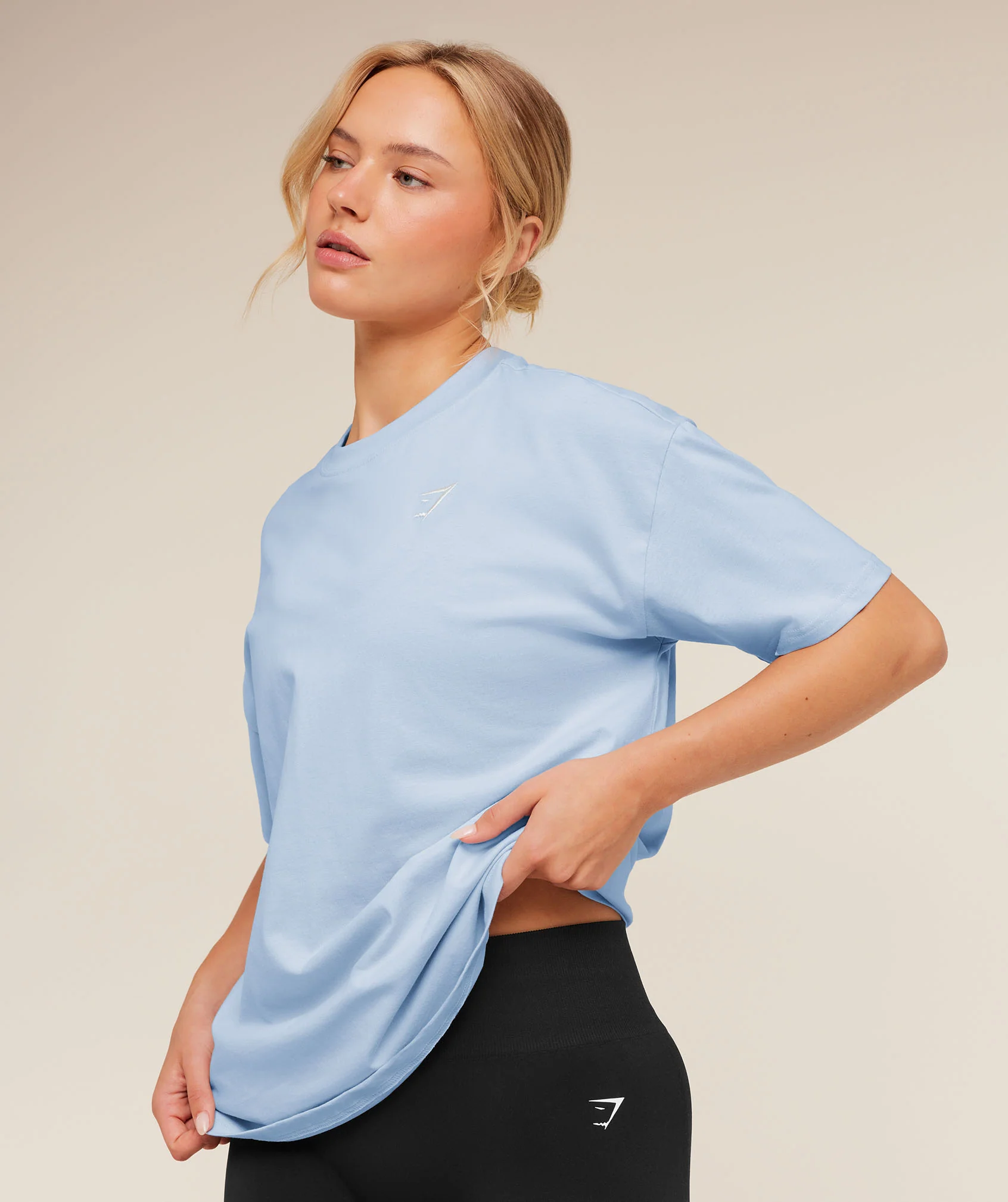 Gymshark Training Oversized T-Shirt - Chilled Blue - Image 4