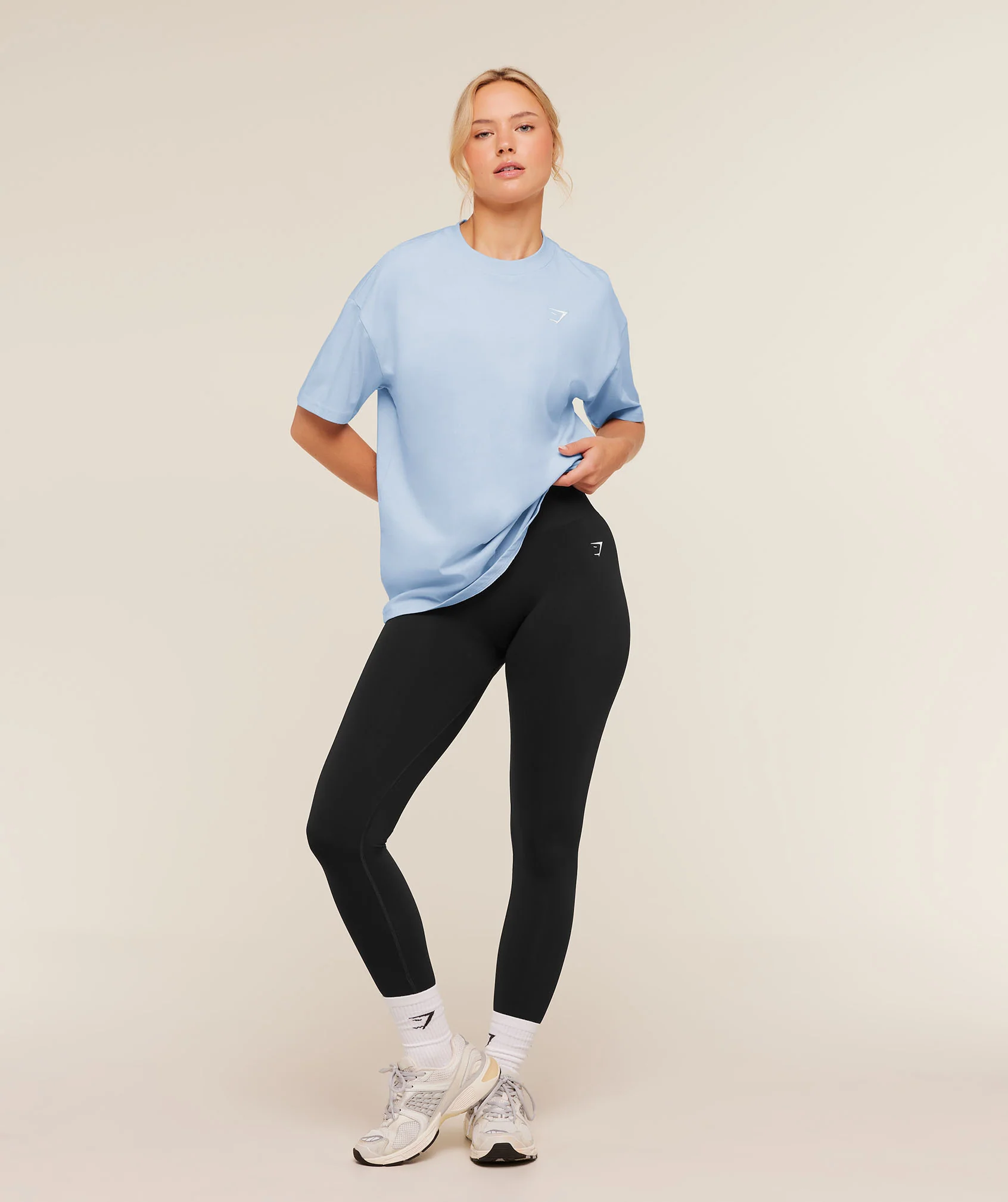 Gymshark Training Oversized T-Shirt - Chilled Blue - Image 5