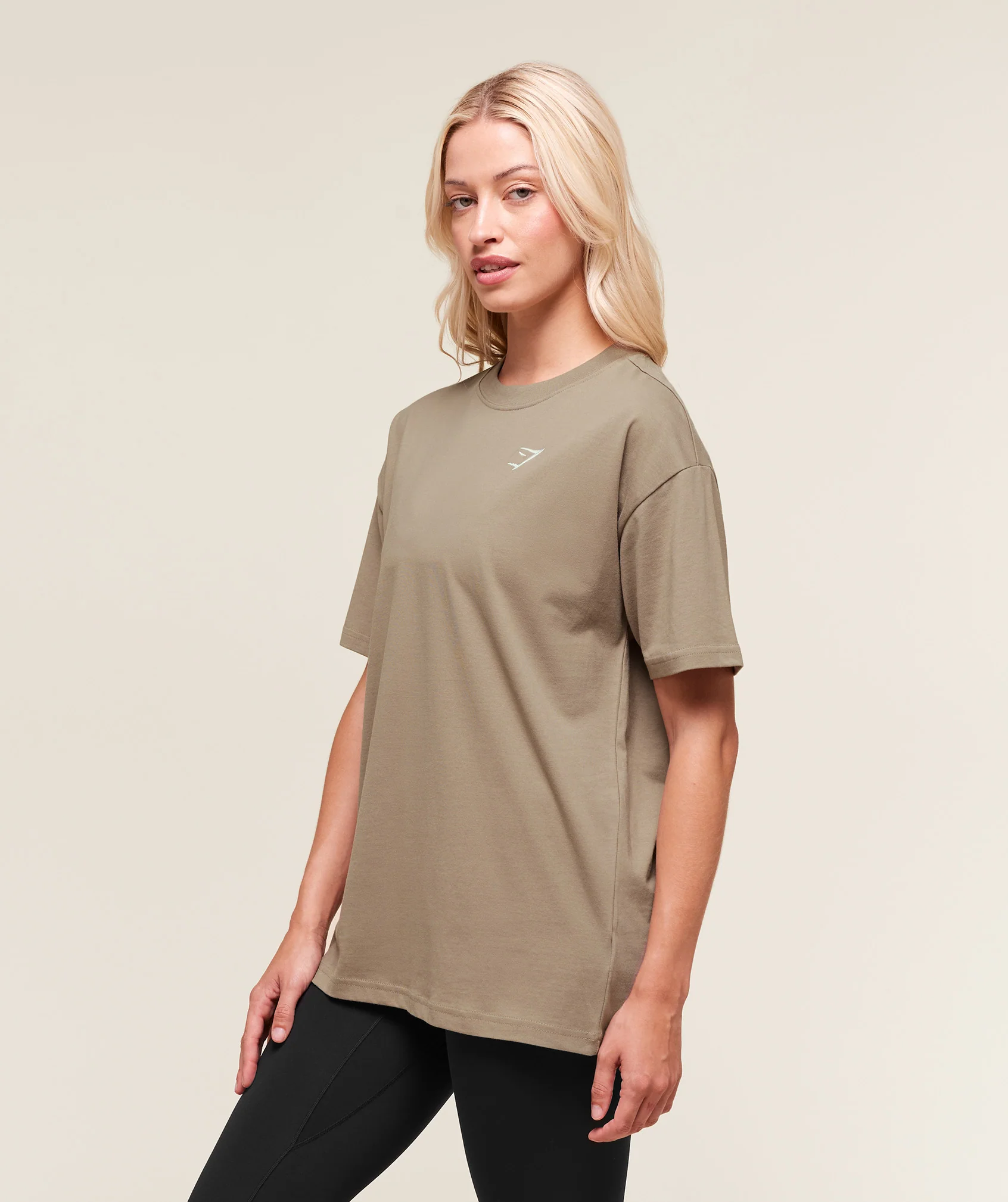 Gymshark Training Oversized T-Shirt - Lifestyle Brown - Image 3
