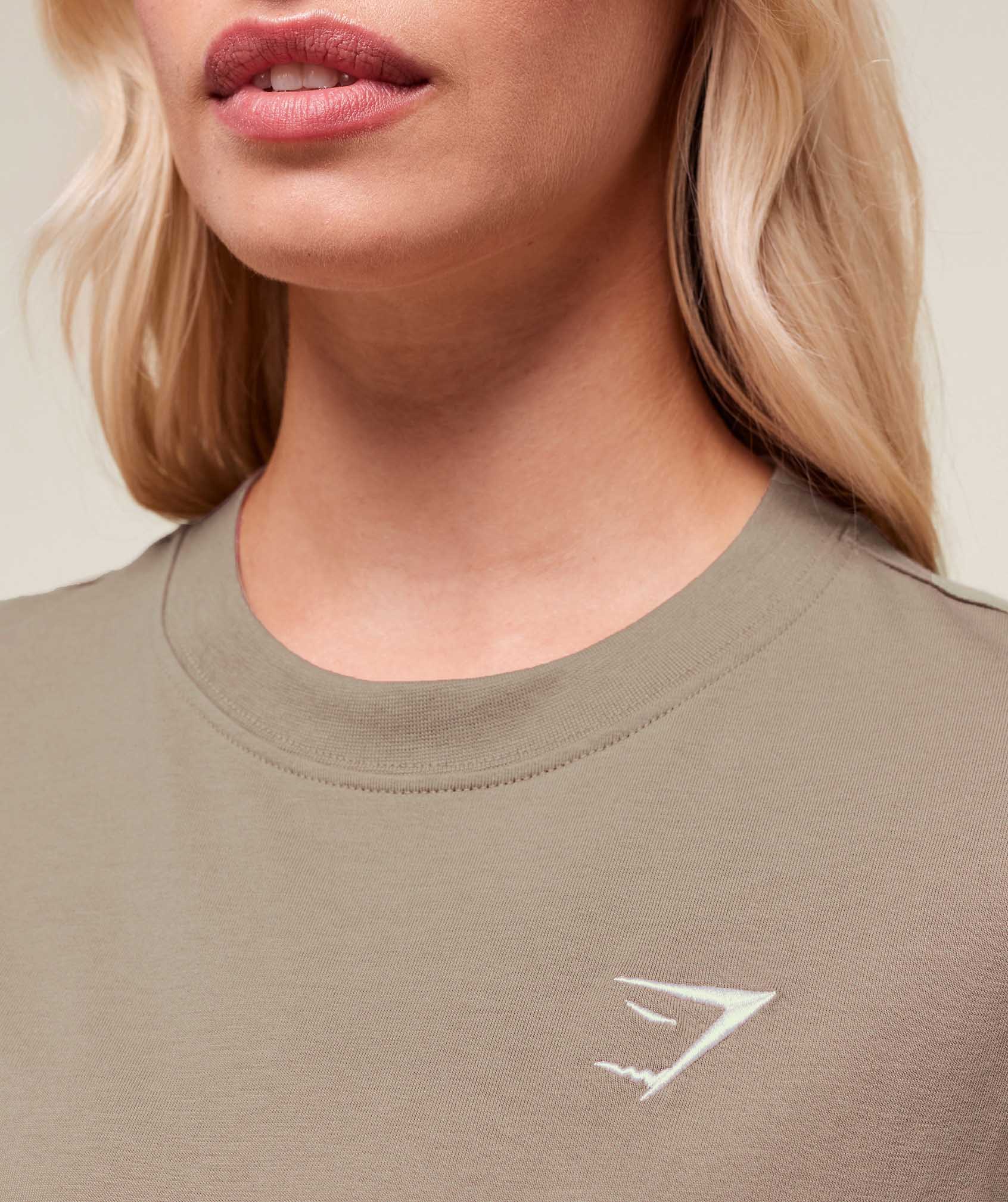 Gymshark Training Oversized T-Shirt - Lifestyle Brown - Image 4