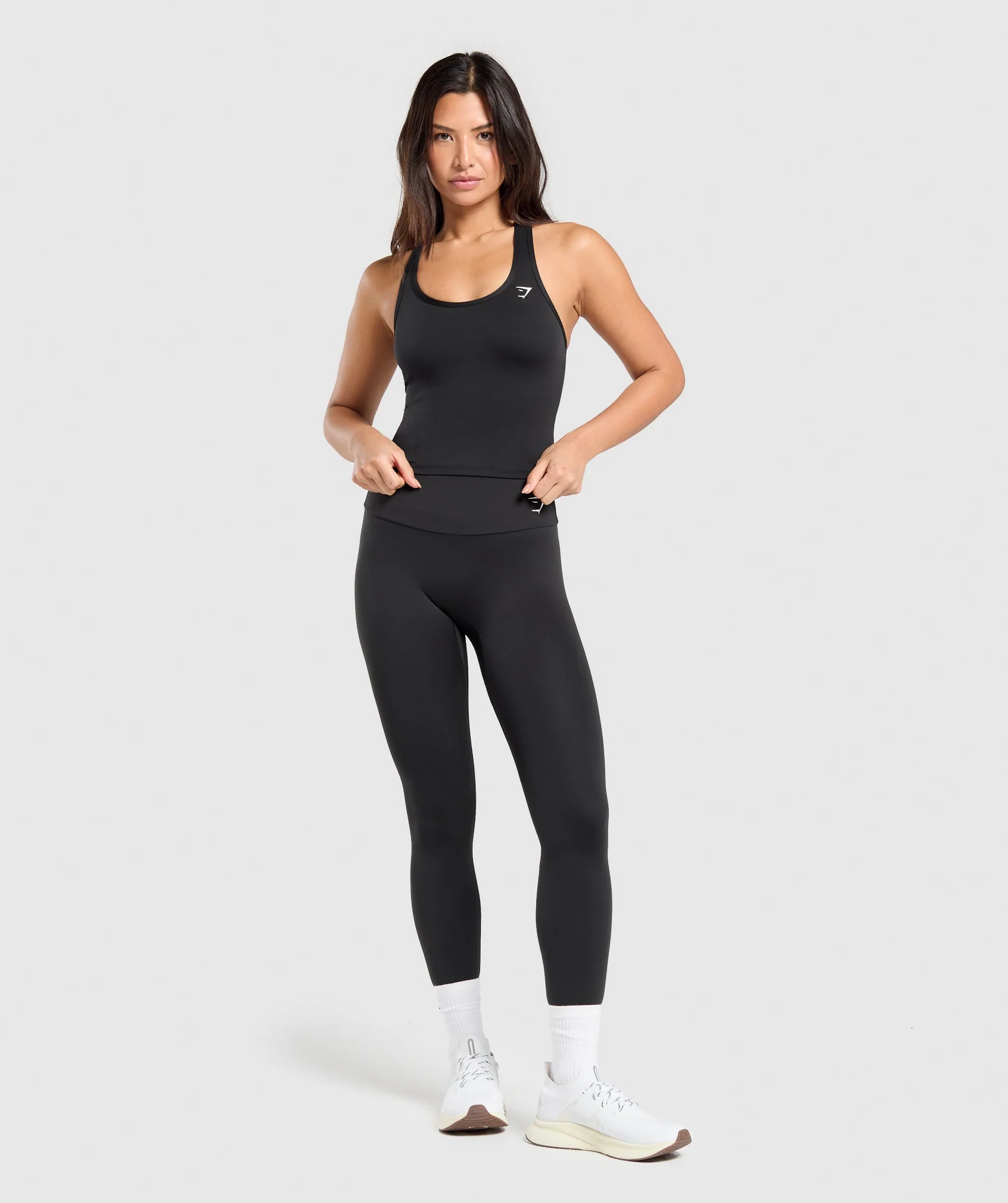 Gymshark Training Racer Midi Tank - Black - Image 4