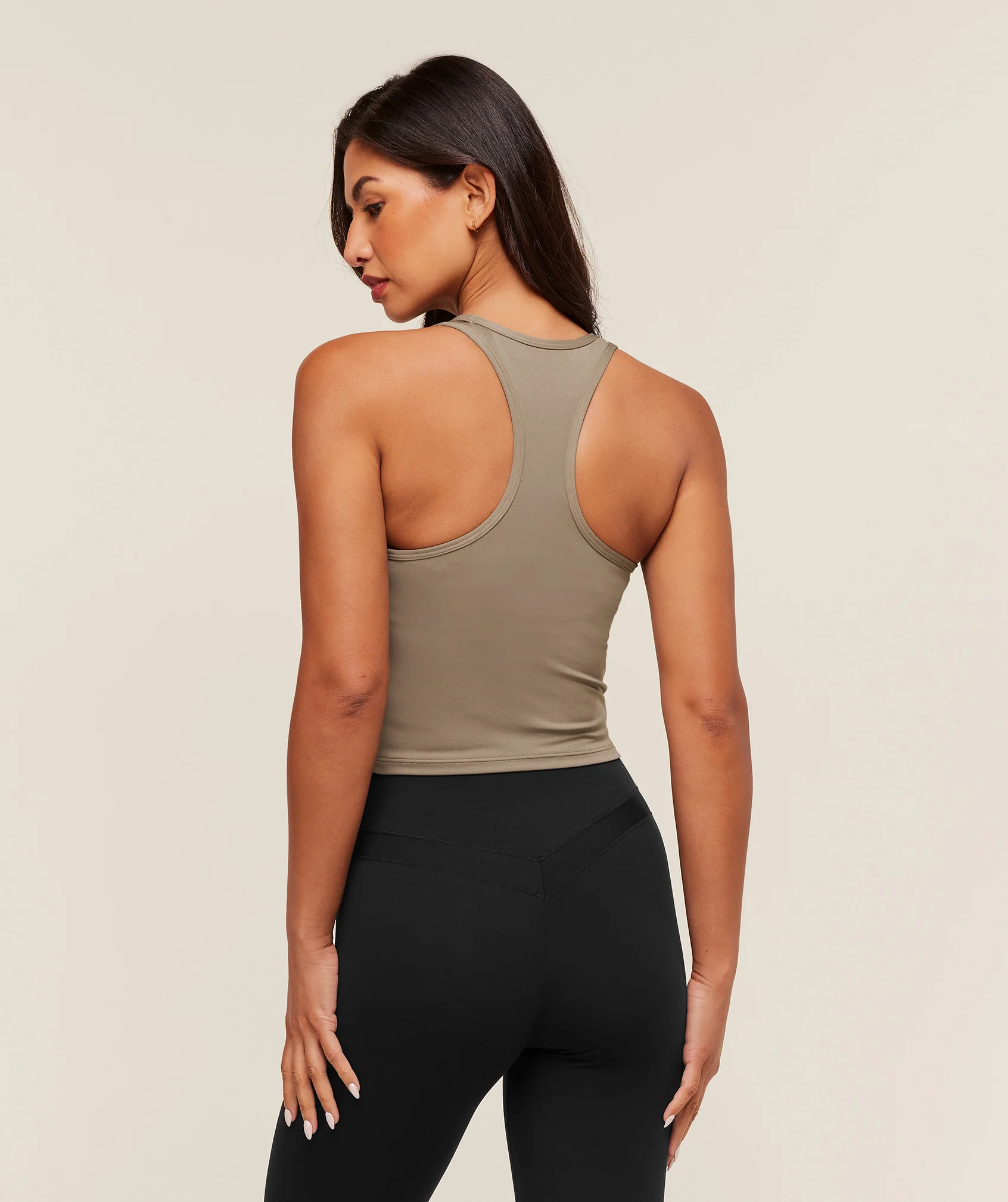 Gymshark Training Racer Midi Tank - Lifestyle Brown - Image 2