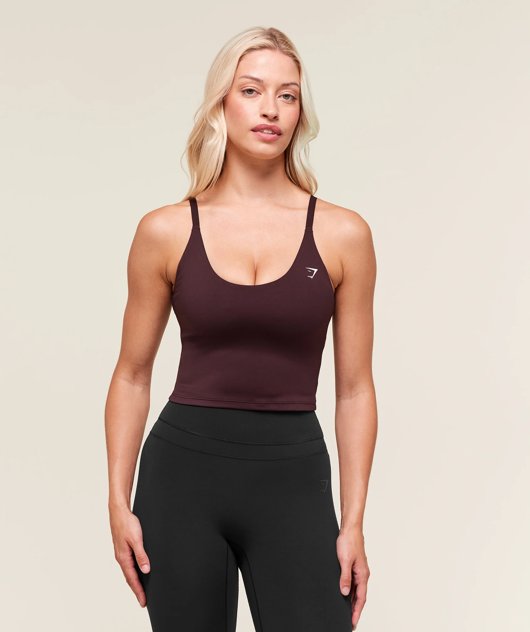 Gymshark Training Cami Tank With Shelf - Cherry Purple