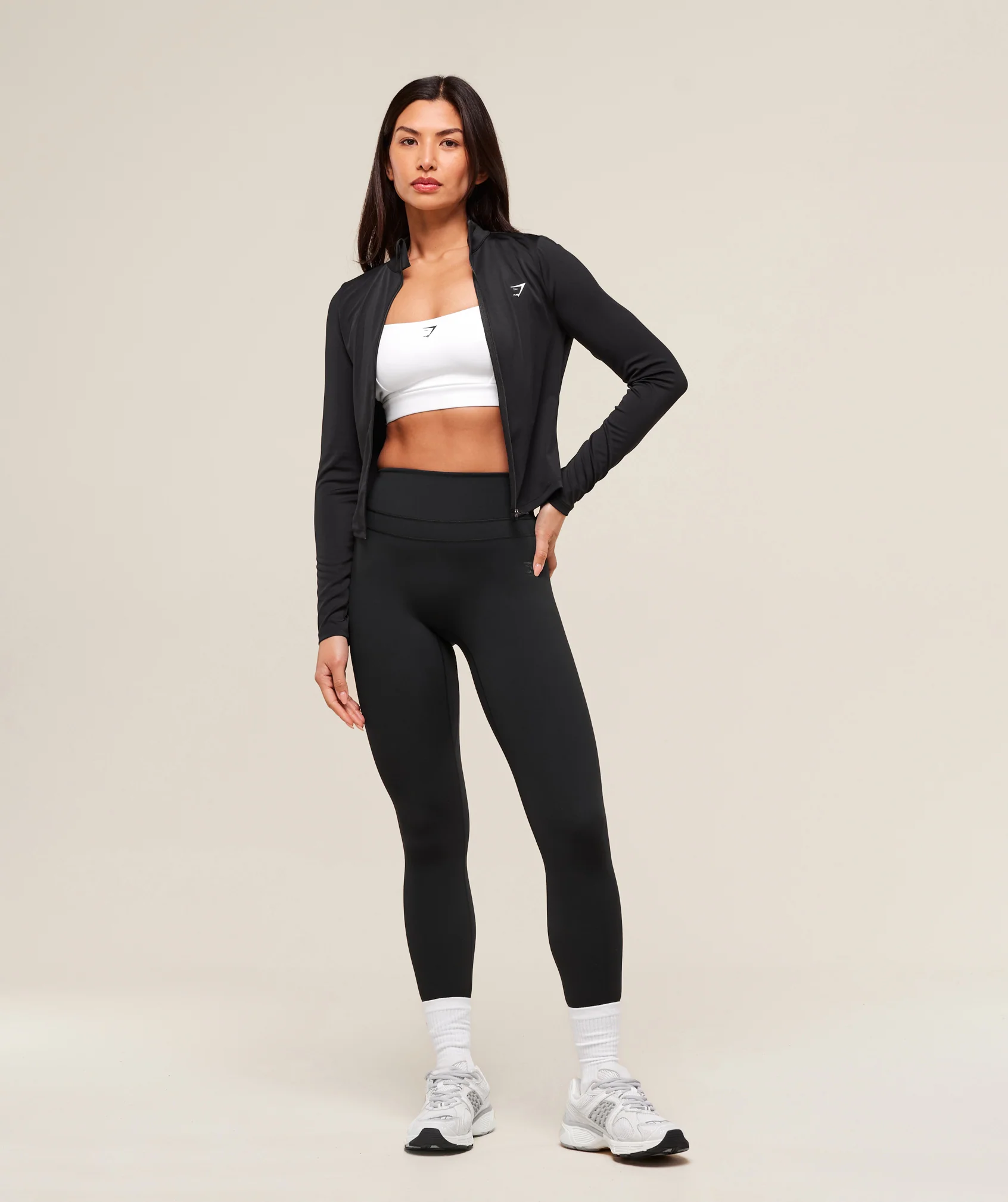 Gymshark Training Zip Up Jacket - Black - Image 3