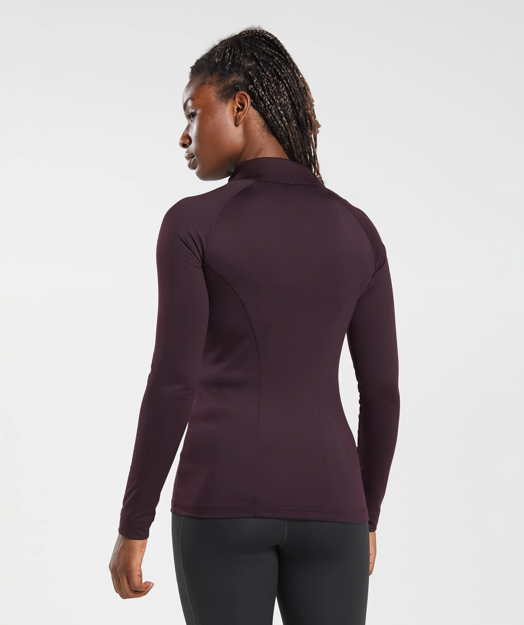 Gymshark Training Jacket - Plum Brown - Image 2