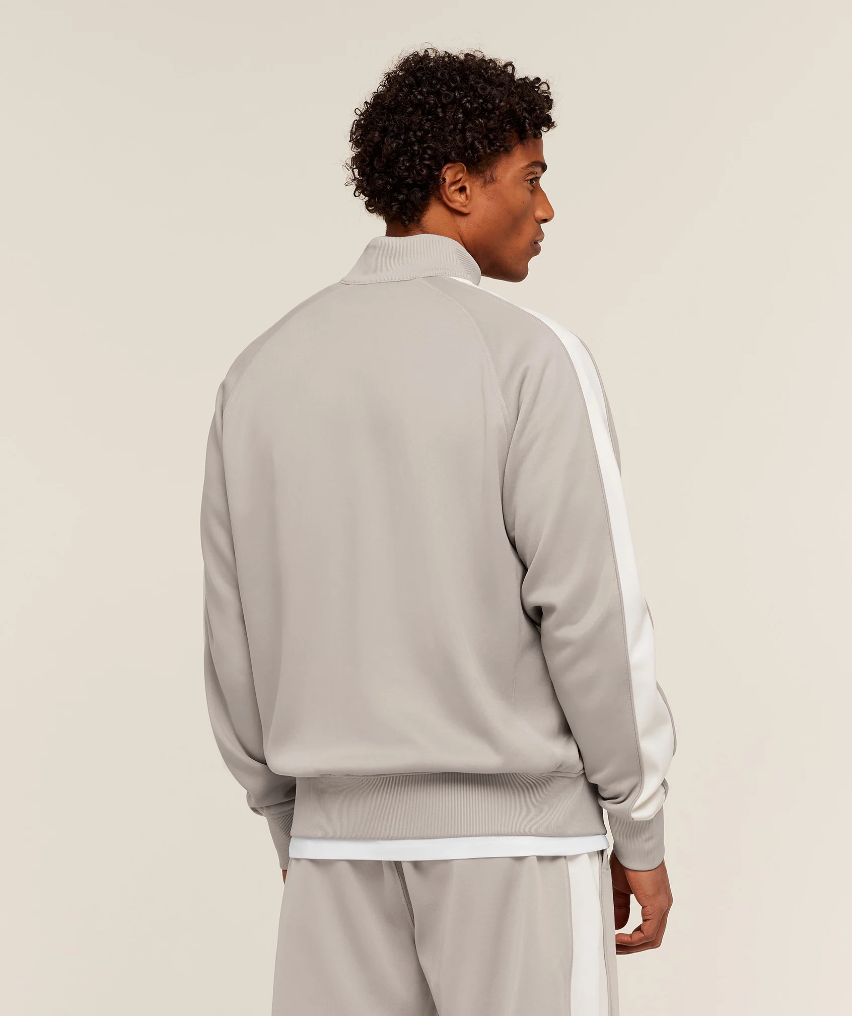Gymshark Tricot Track Jacket - Mushroom Grey - Image 2