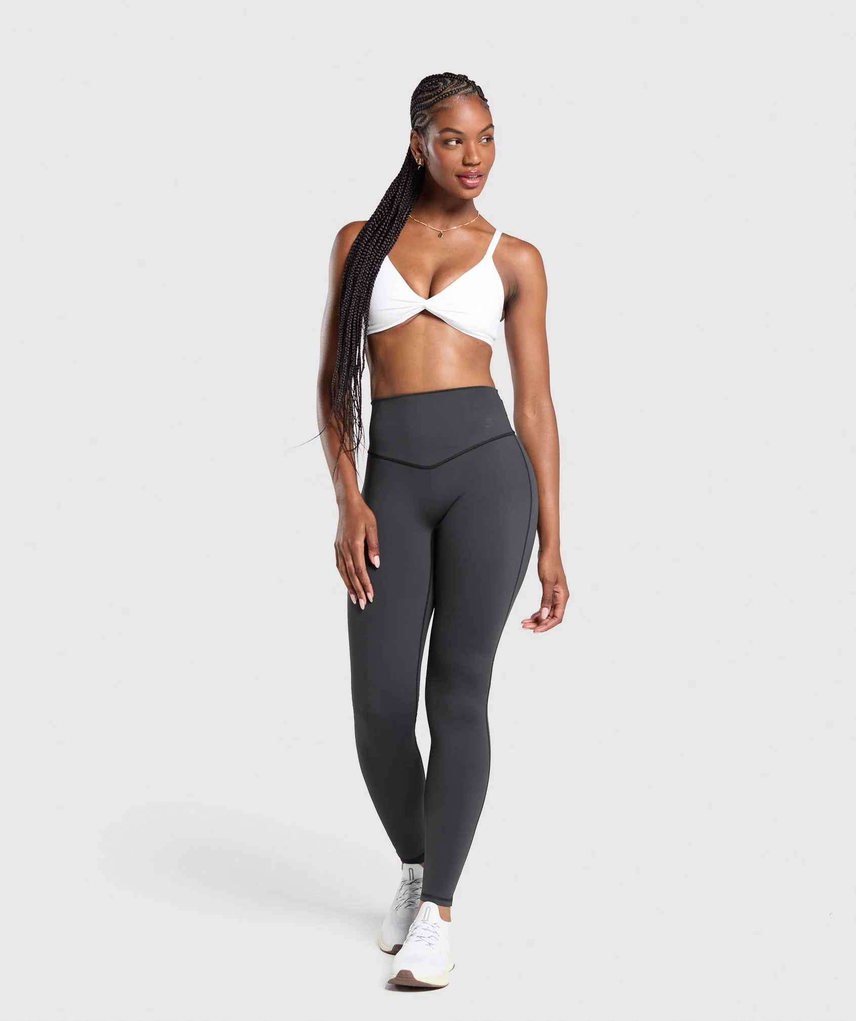 Gymshark Twist Front Bralette - White - Image 4