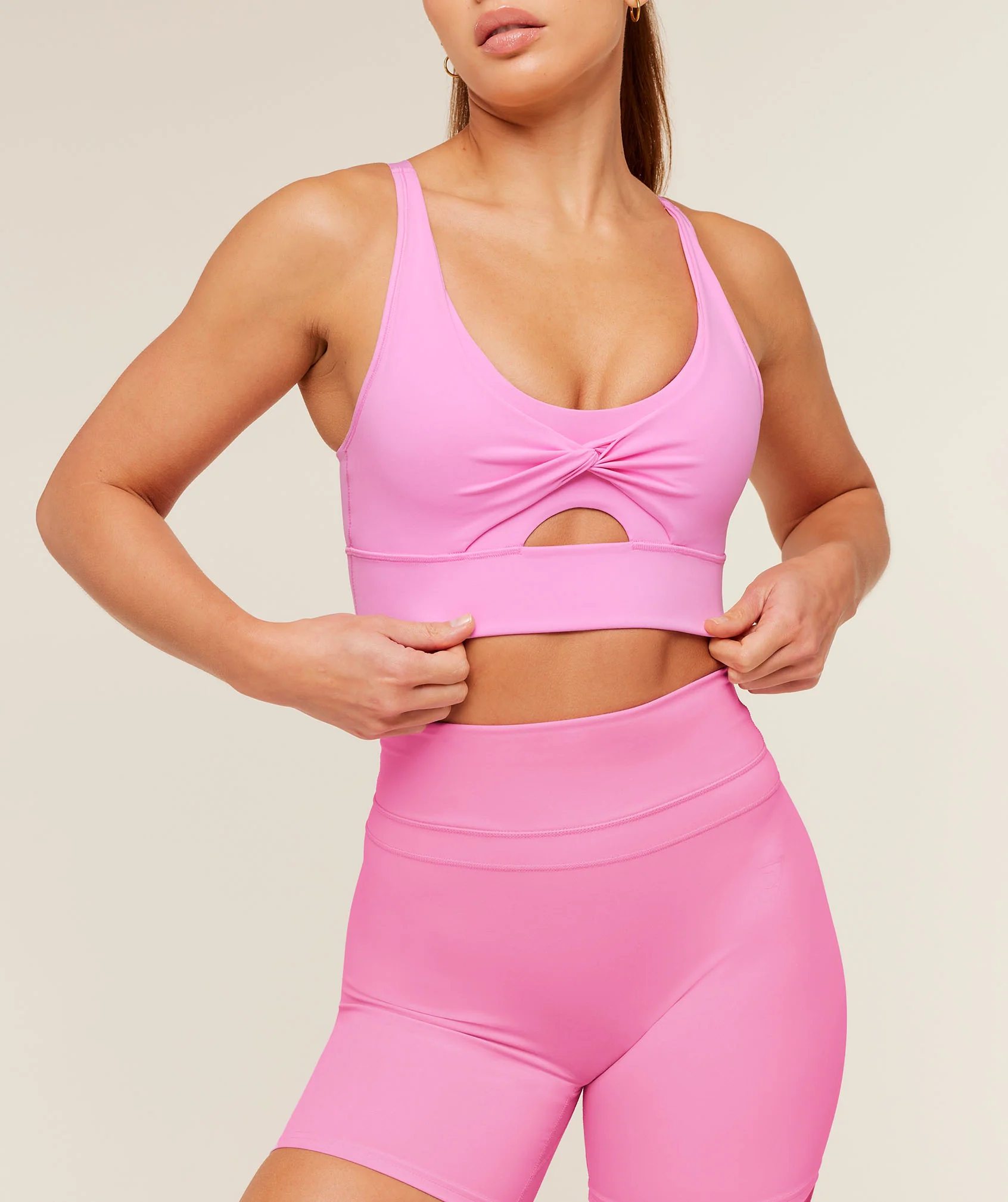 Gymshark Twist Front Sports Bra - Focus Pink - Image 6