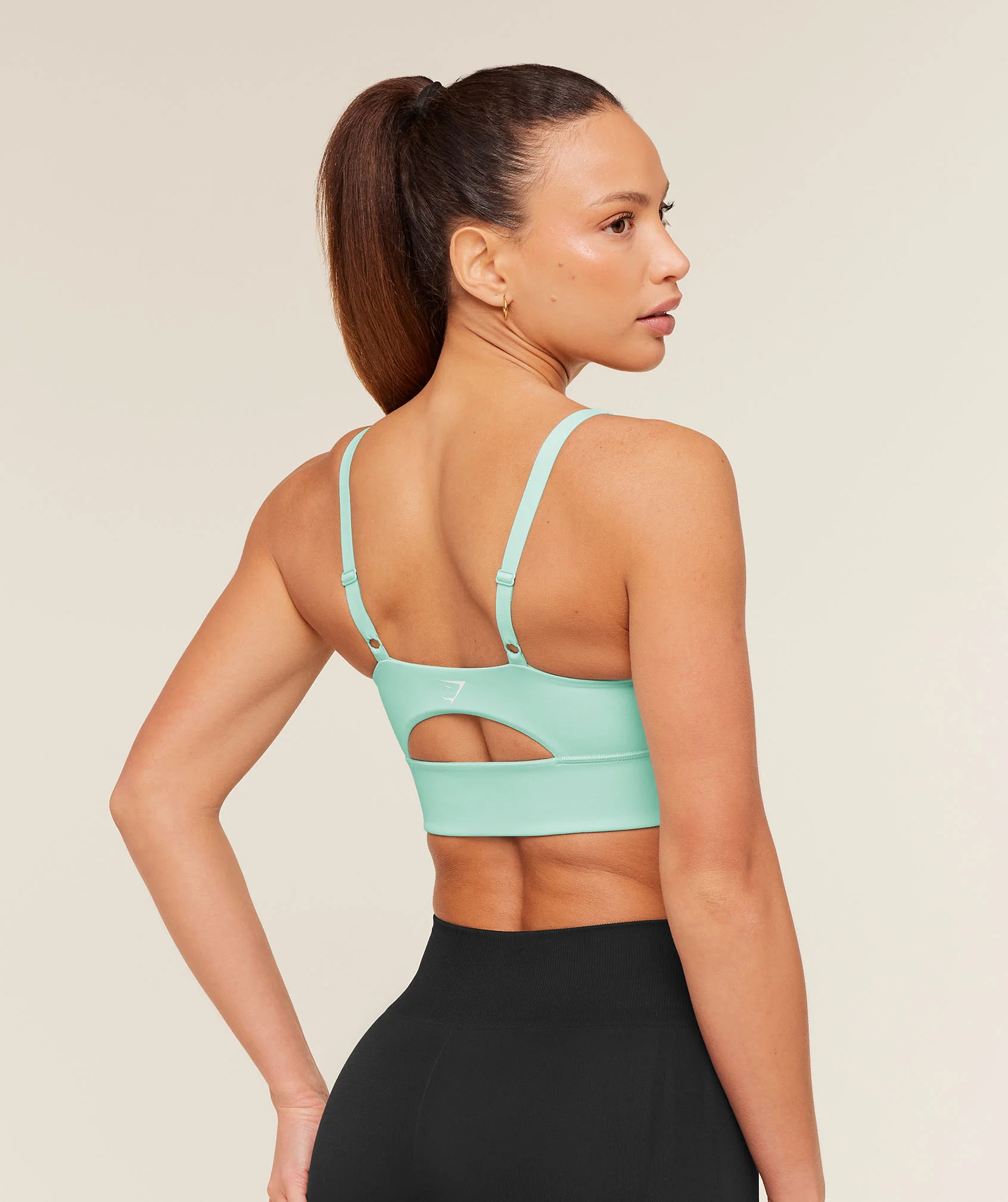 Gymshark Twist Front Sports Bra - Pop Turquoise - Image 2