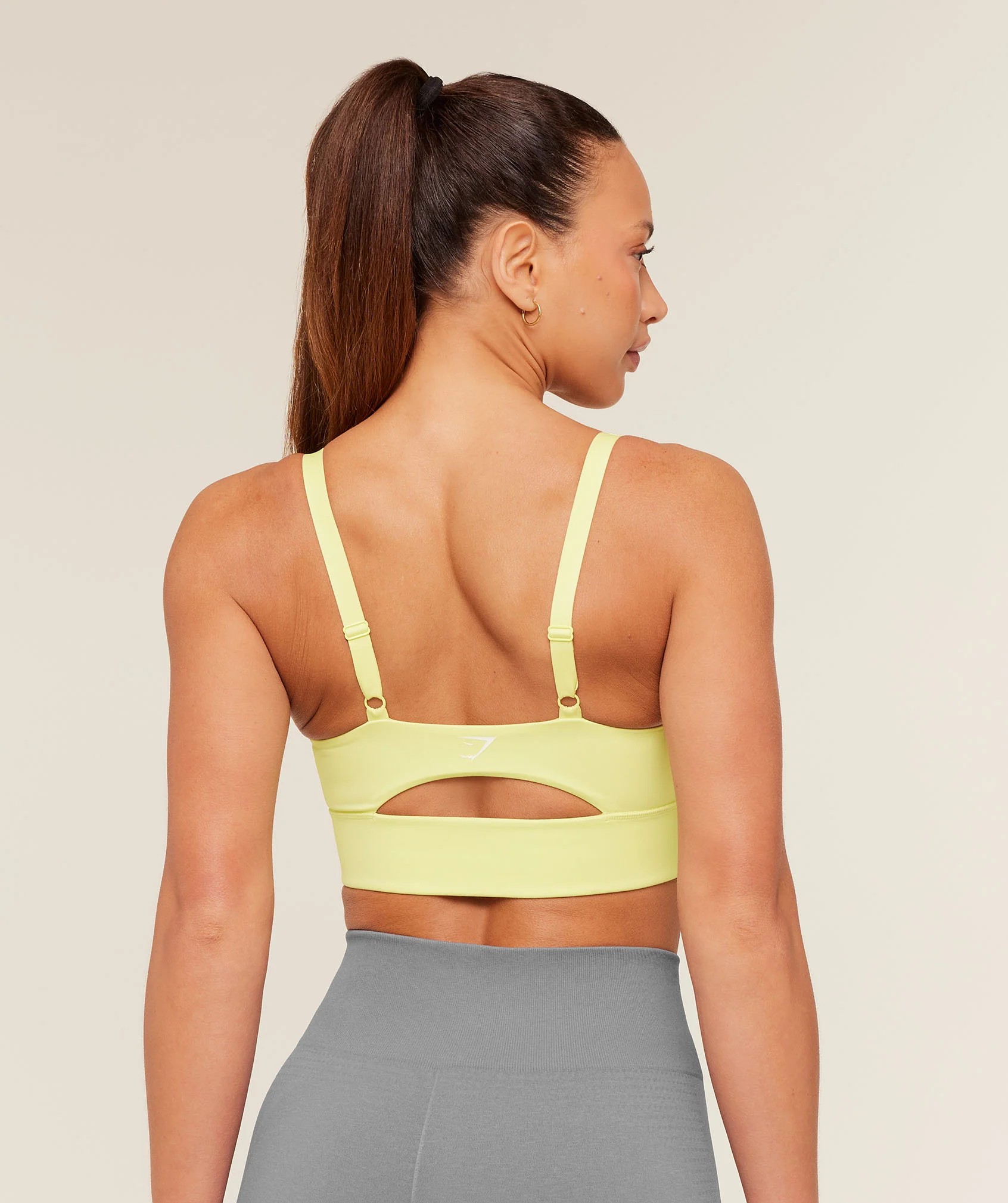 Gymshark Twist Front Sports Bra - Sorbet Yellow - Image 2
