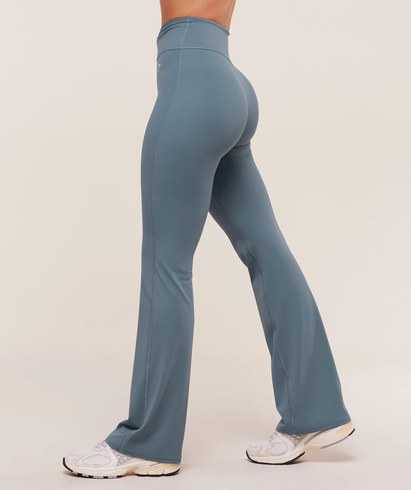 Gymshark Twist Front Straight Leg Leggings - Iron Blue - Image 2