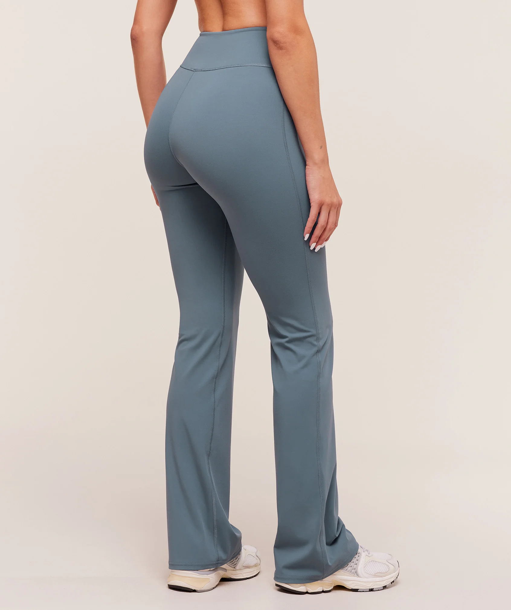 Gymshark Twist Front Straight Leg Leggings - Iron Blue - Image 3