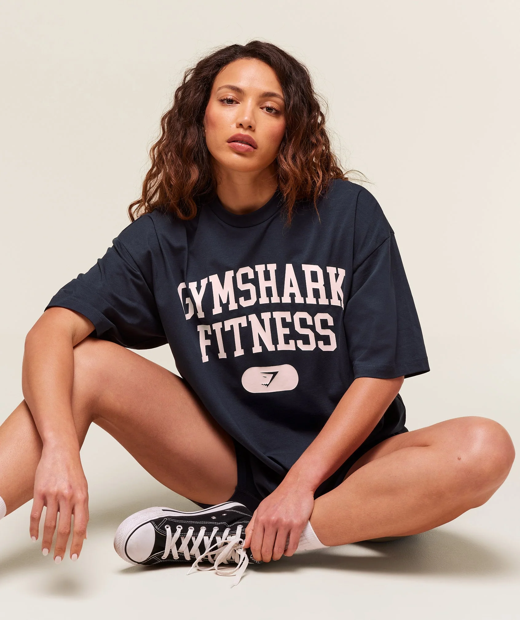 Gymshark Campus Graphic Oversized T-shirt - Heavy Blue - Image 5