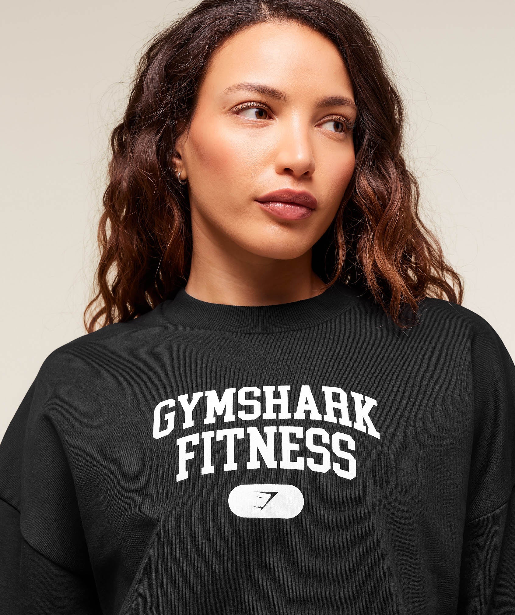 Gymshark Campus Graphic Pullover - Black - Image 3
