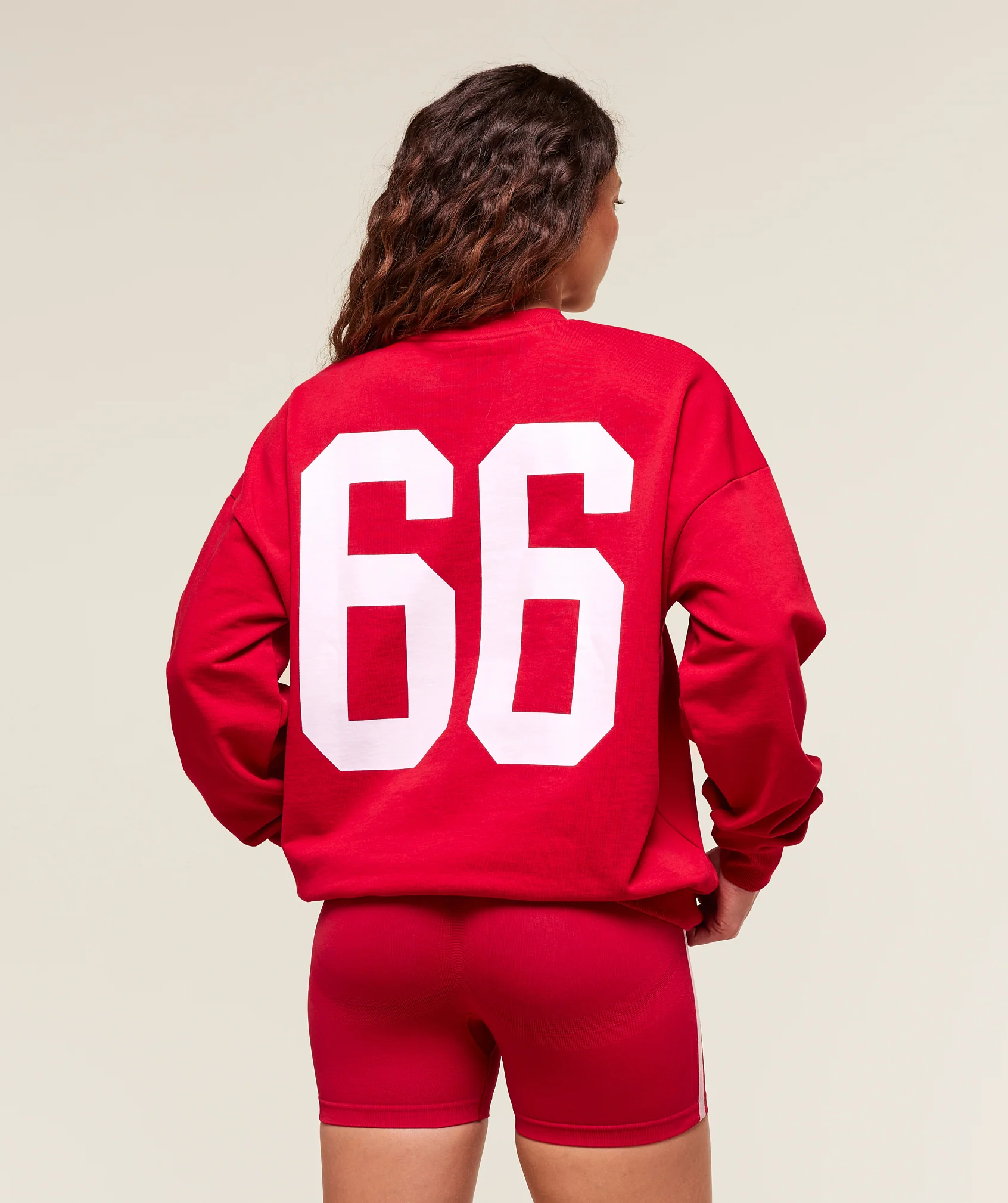 Gymshark Campus Graphic Pullover - Conditioning Red - Image 2