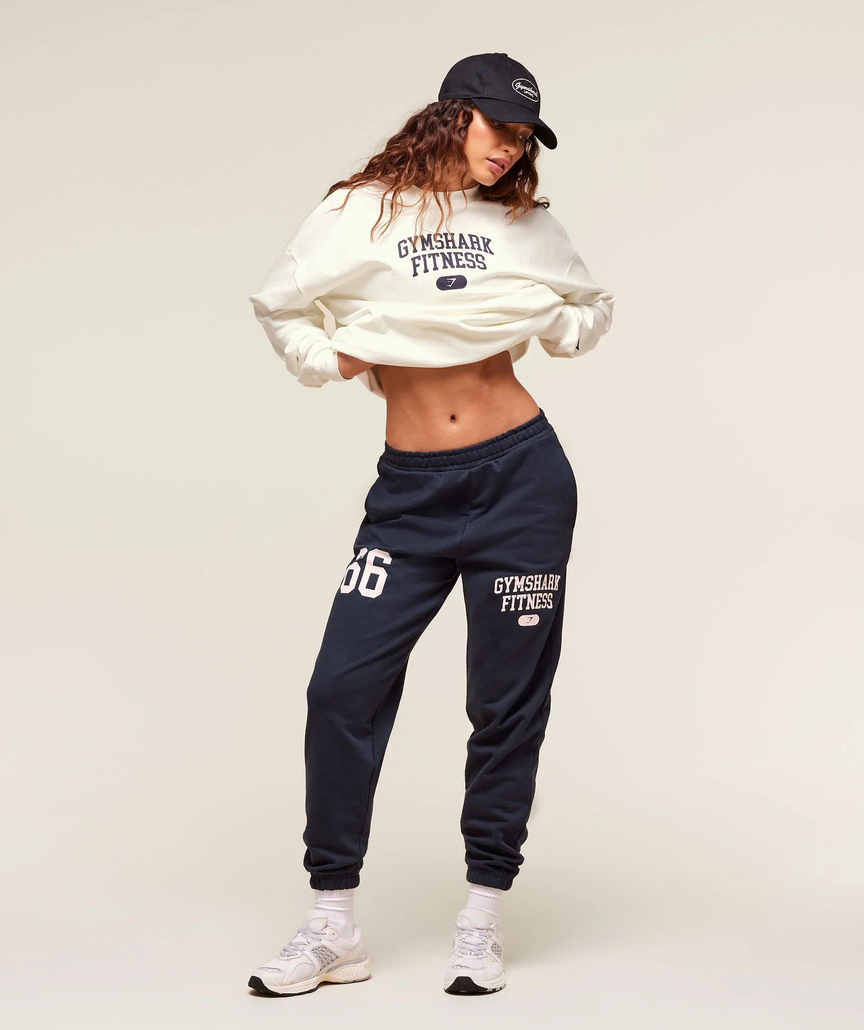 Gymshark Campus Graphic Pullover - Soft White - Image 4
