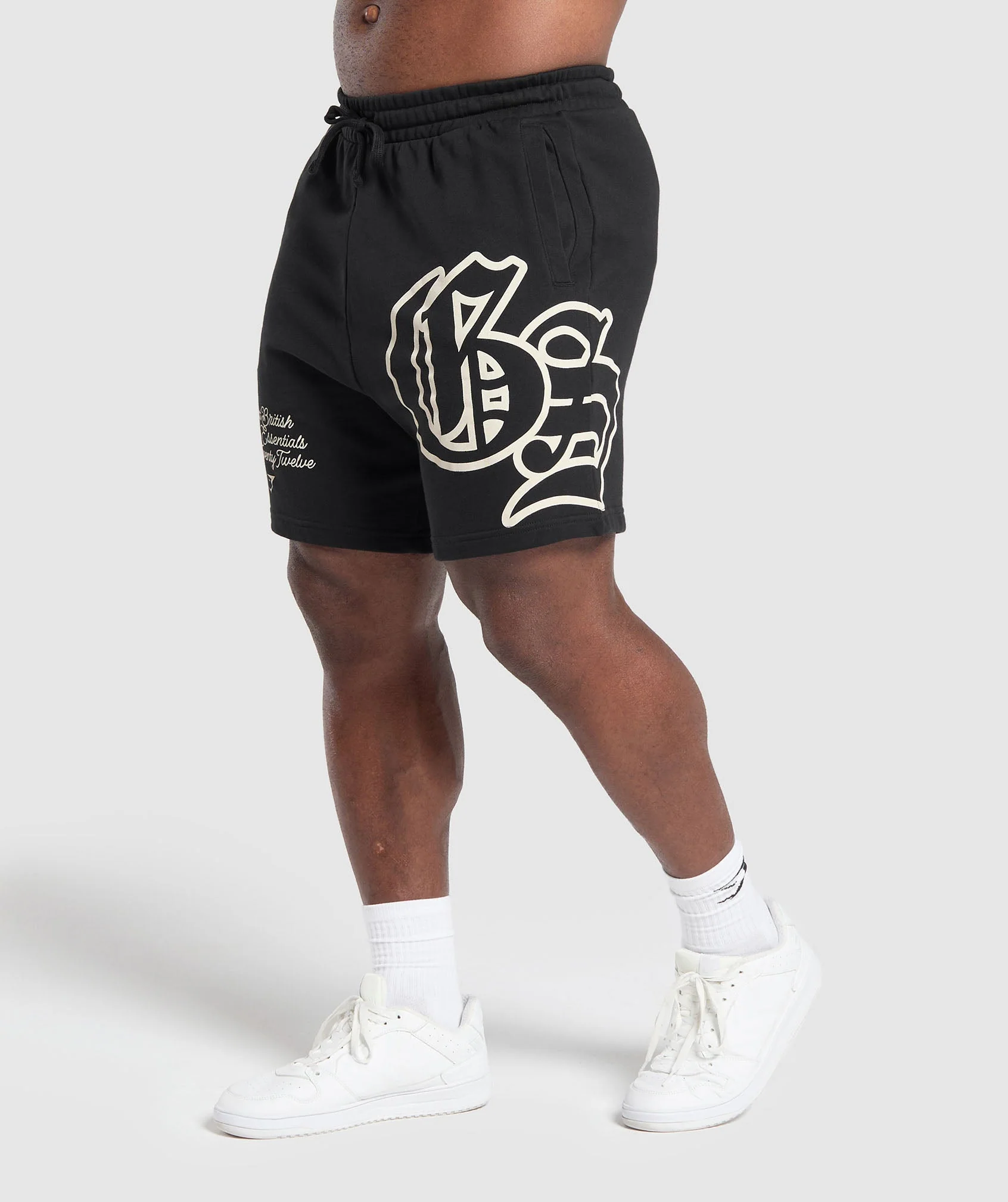 Gymshark Campus Graphic Shorts - Black