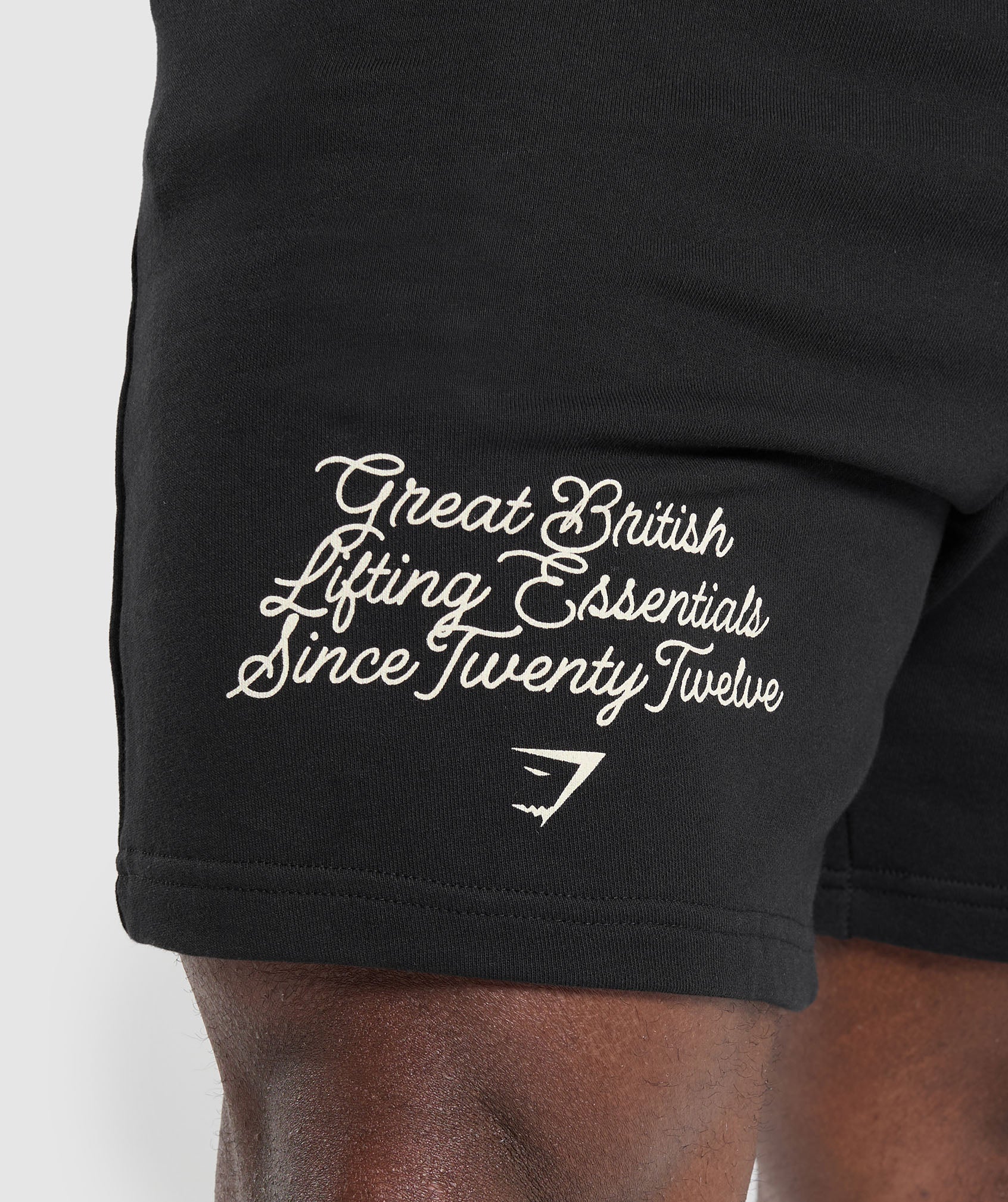 Gymshark Campus Graphic Shorts - Black - Image 6