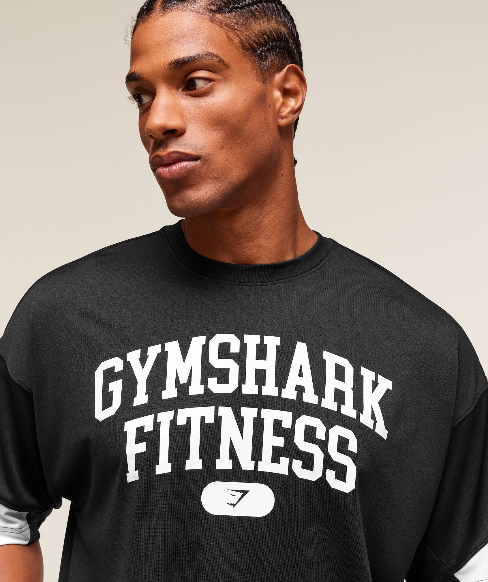 Gymshark Campus Oversized T-Shirt - Black - Image 5