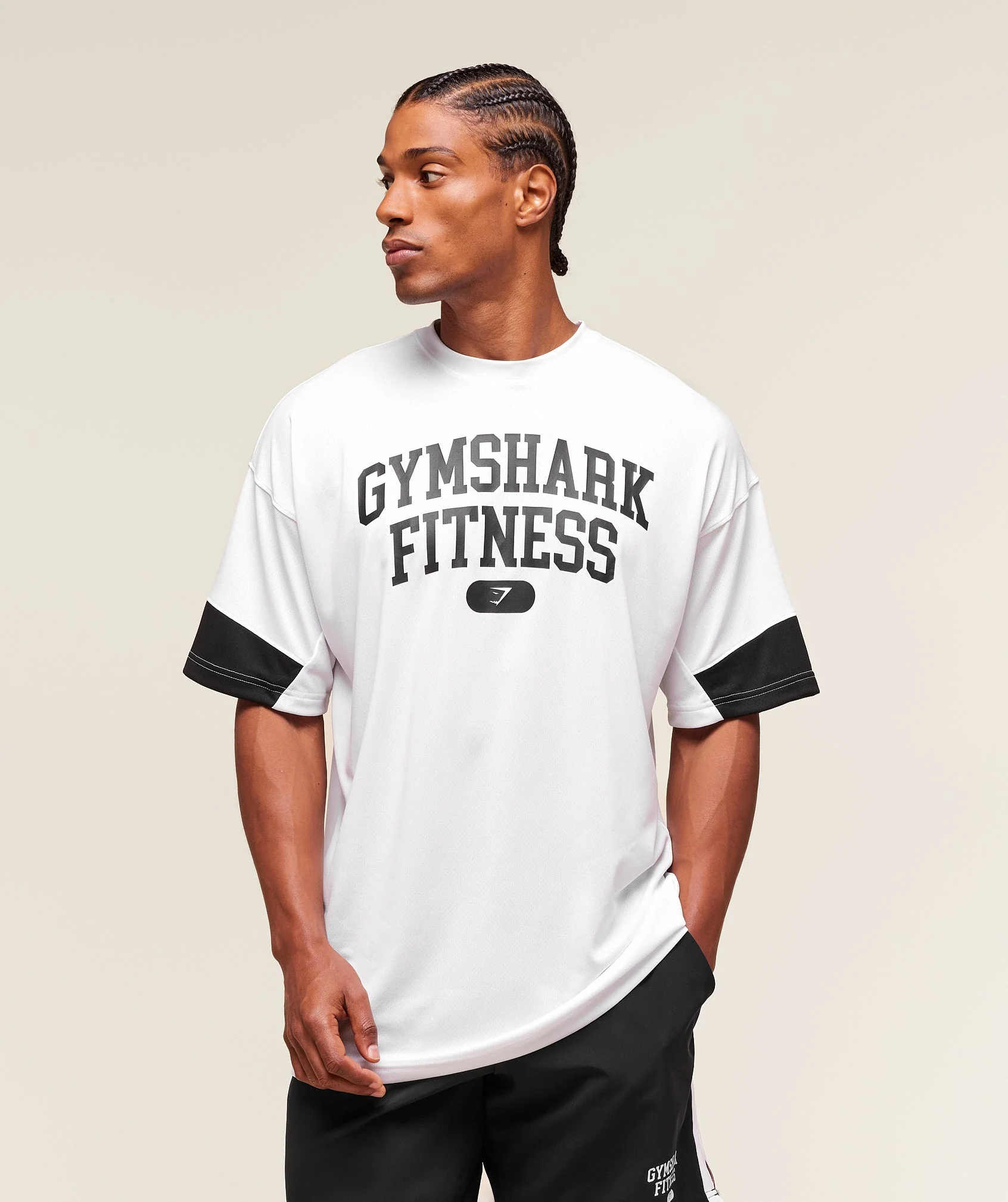 Gymshark Campus Oversized T-Shirt - White - Image 5