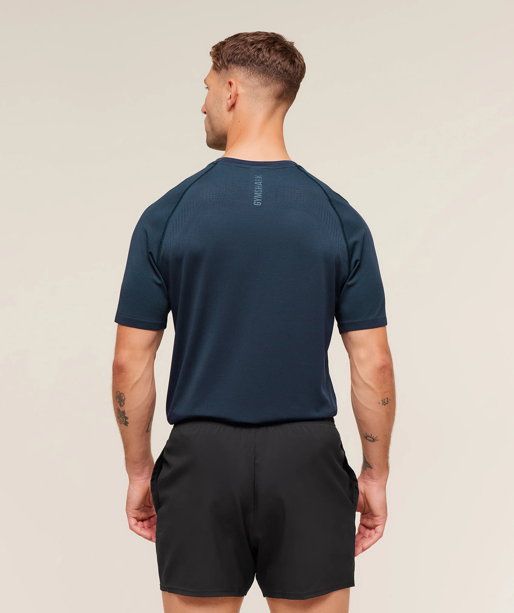 Gymshark Versatile Seamless T-Shirt - Bench Blue/Compound Blue - Image 2