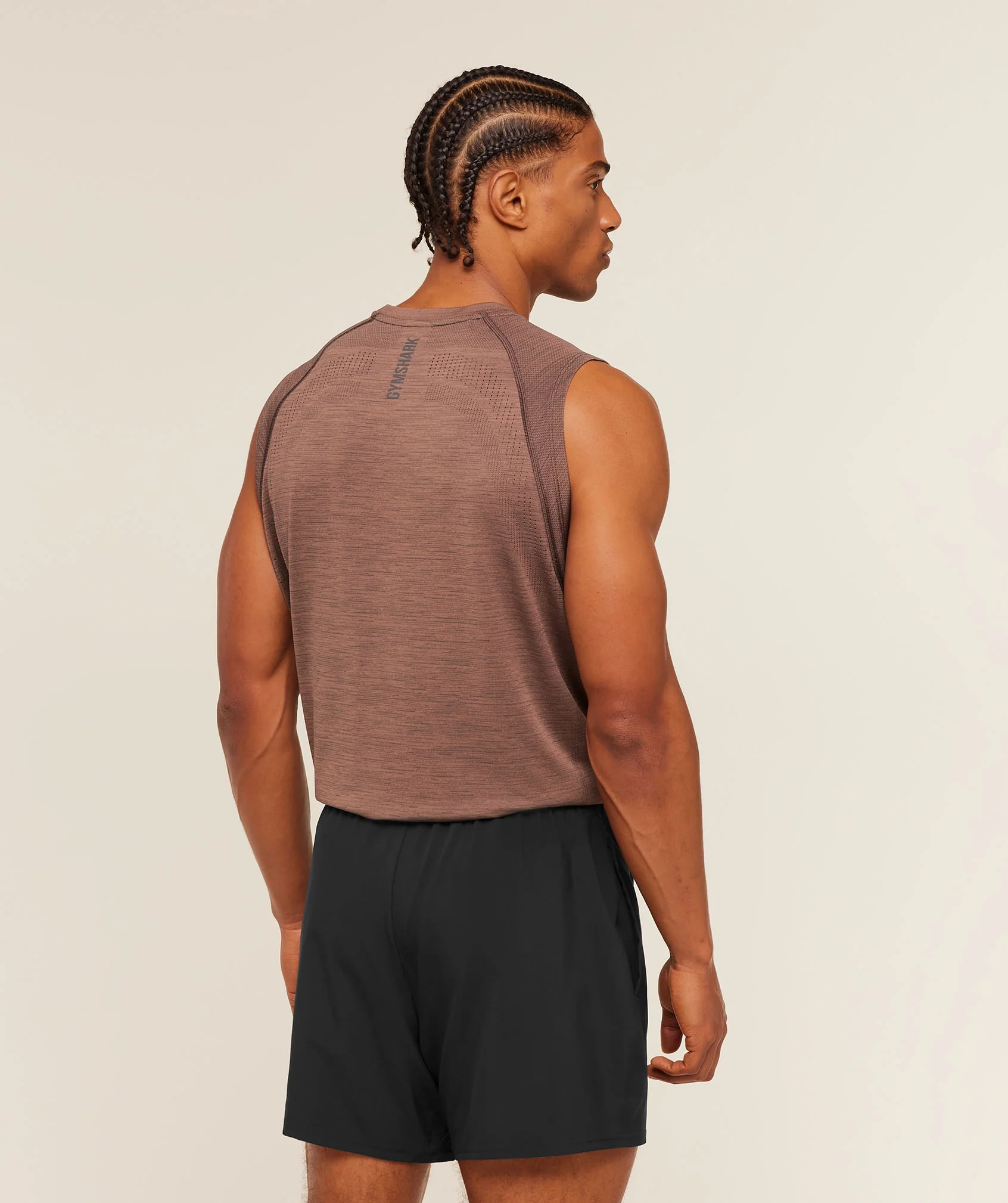 Gymshark Versatile Seamless Tank - Taupe Brown/Cool Brown - Image 2