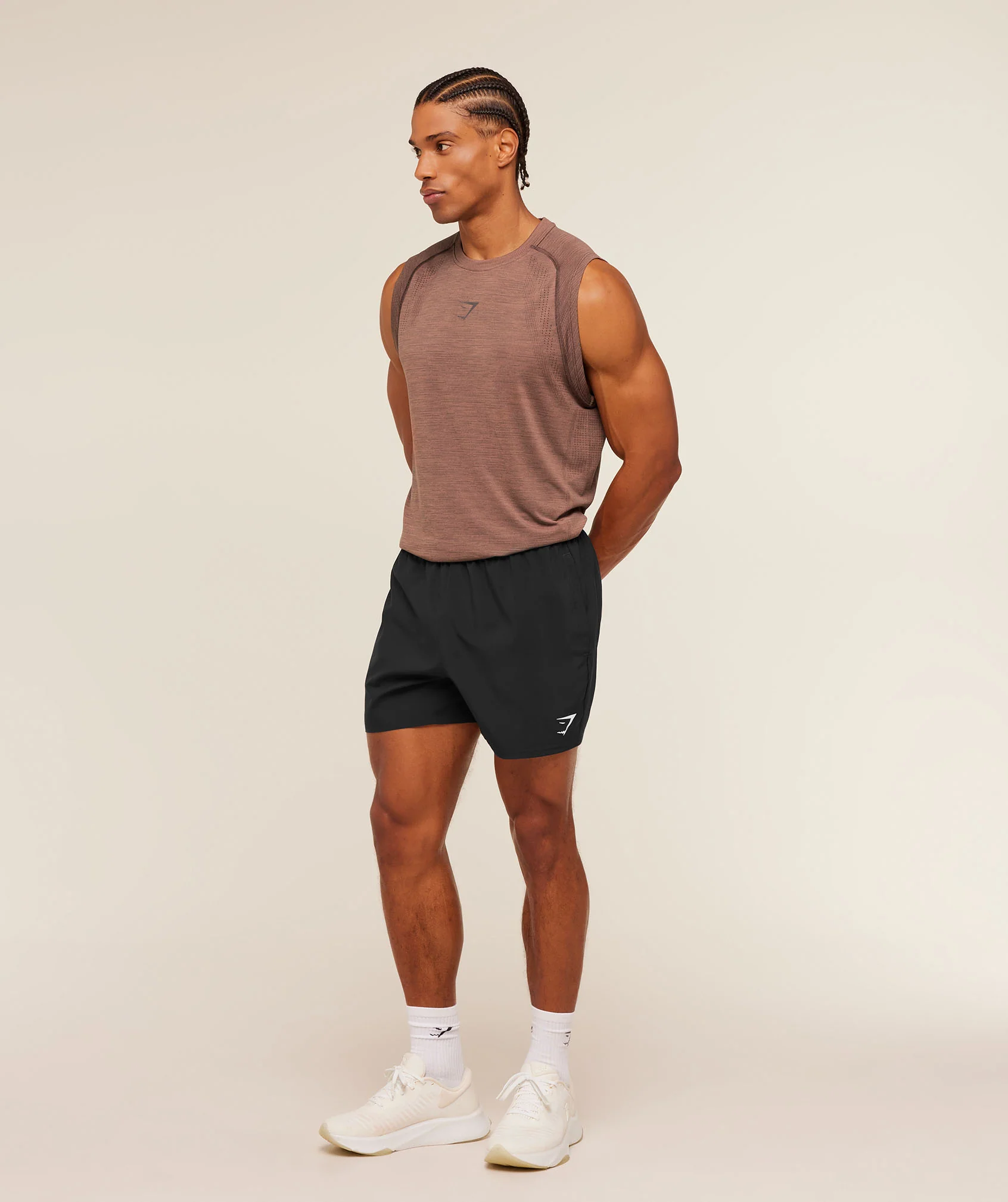 Gymshark Versatile Seamless Tank - Taupe Brown/Cool Brown - Image 4