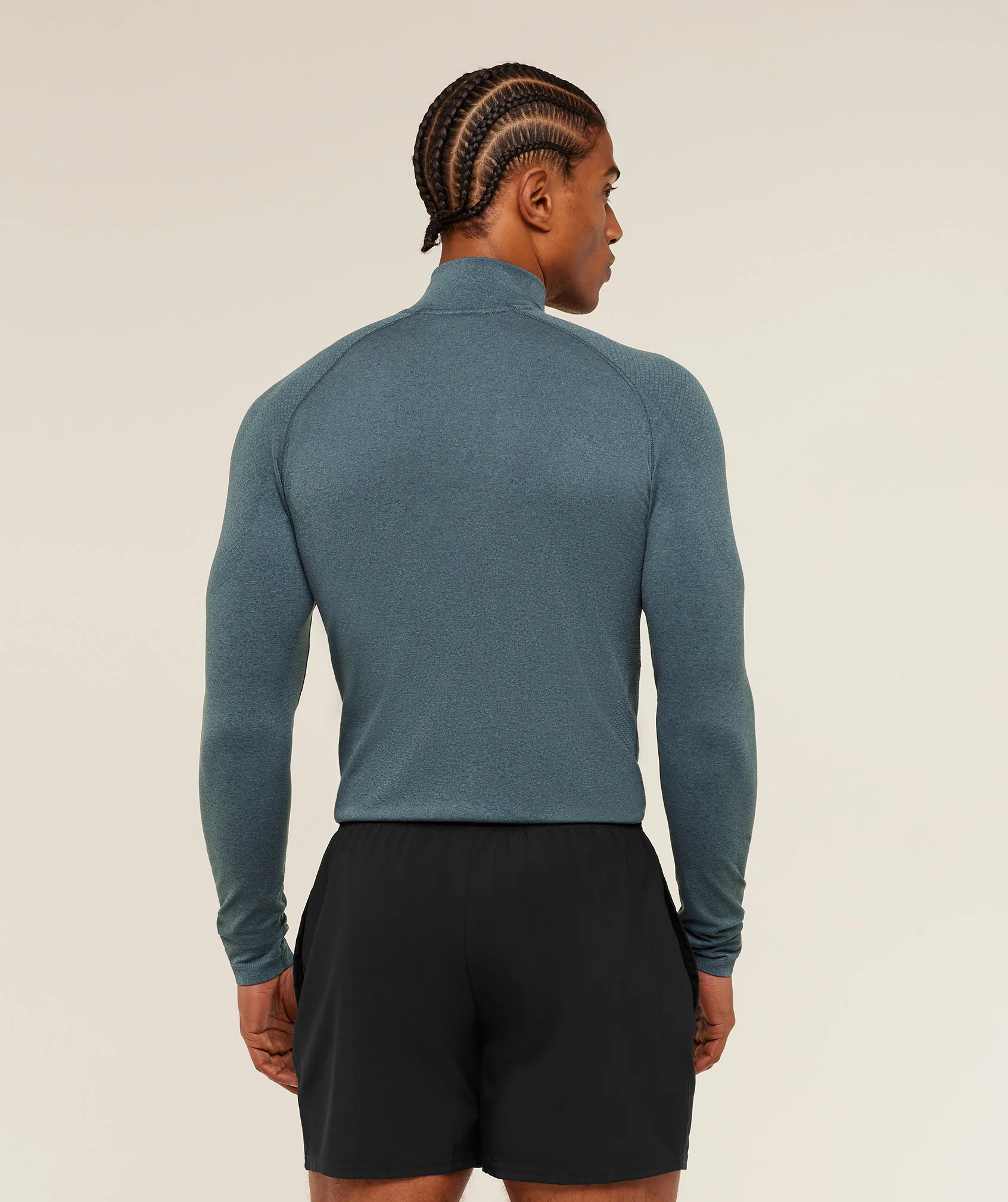 Gymshark Vital 1/4 Zip -  Iron Blue /  Stealth Blue - Image 2