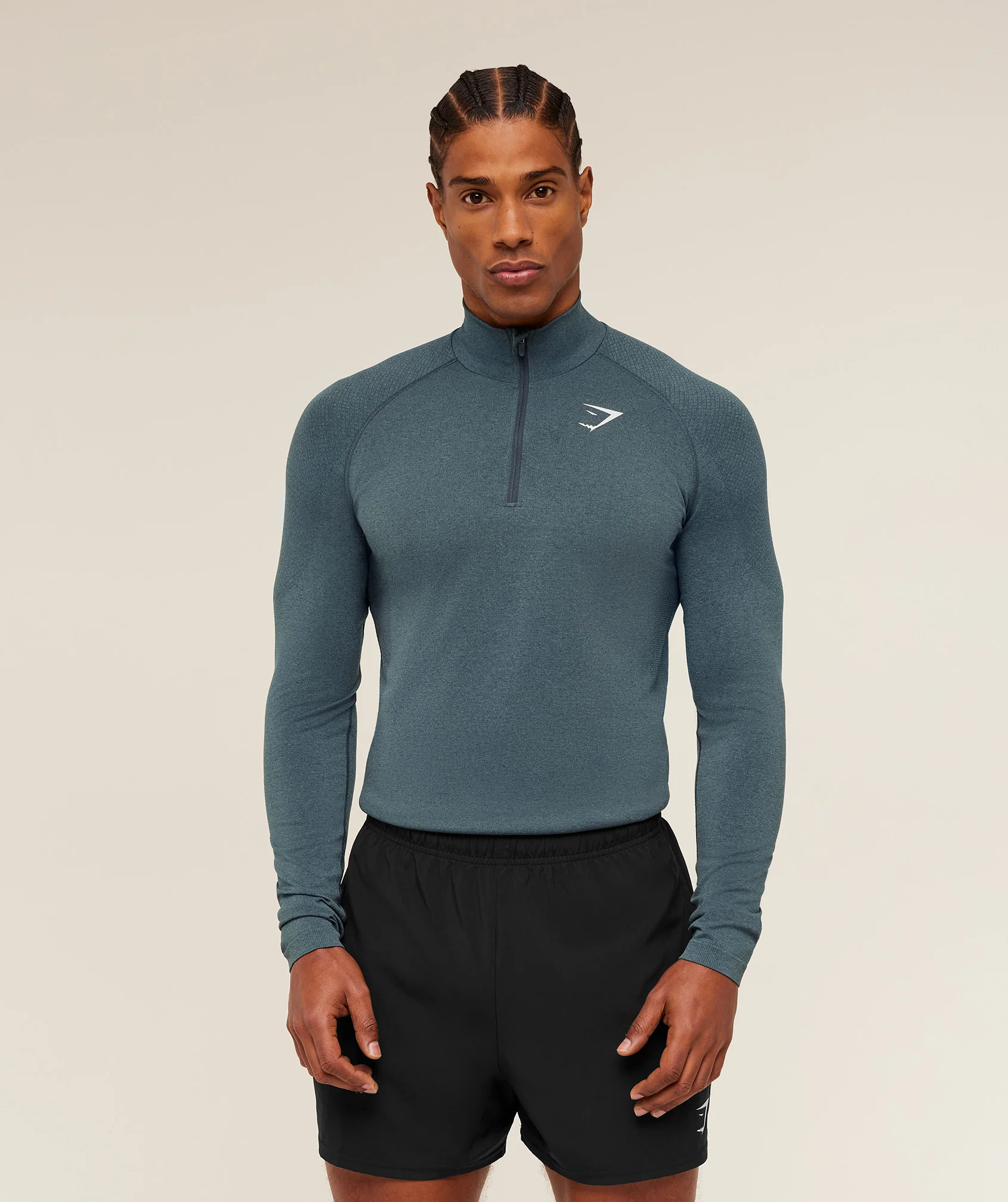 Gymshark Vital 1/4 Zip -  Iron Blue /  Stealth Blue - Image 4