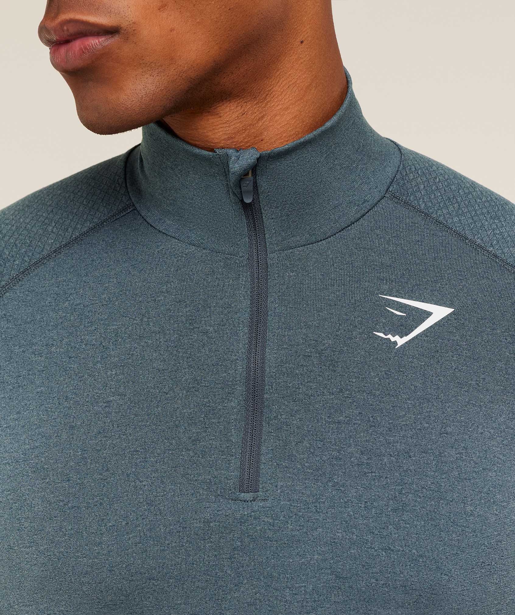 Gymshark Vital 1/4 Zip -  Iron Blue /  Stealth Blue - Image 5