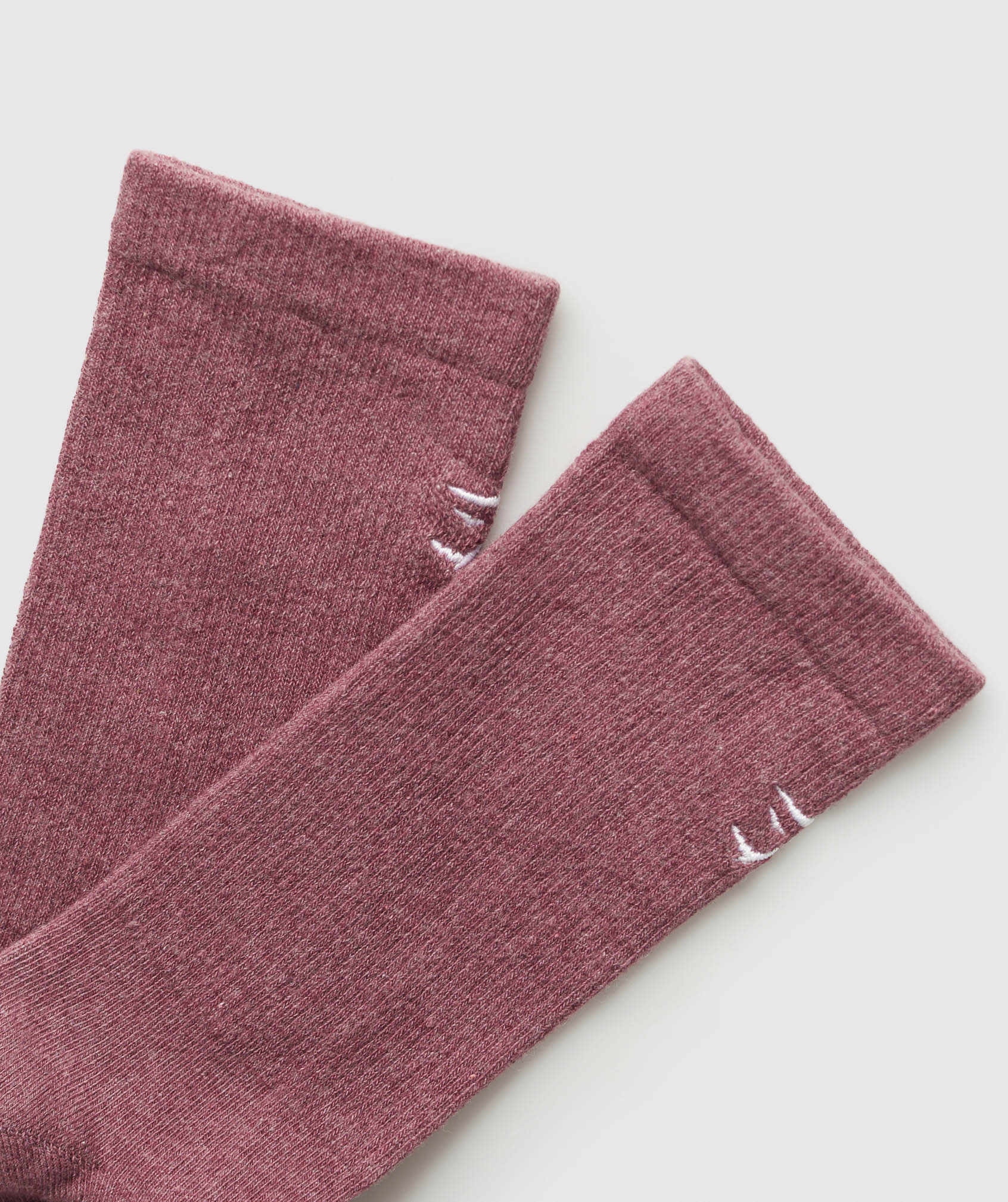 Gymshark Vital Crew Single - Burgundy Pink /Marl - Image 3