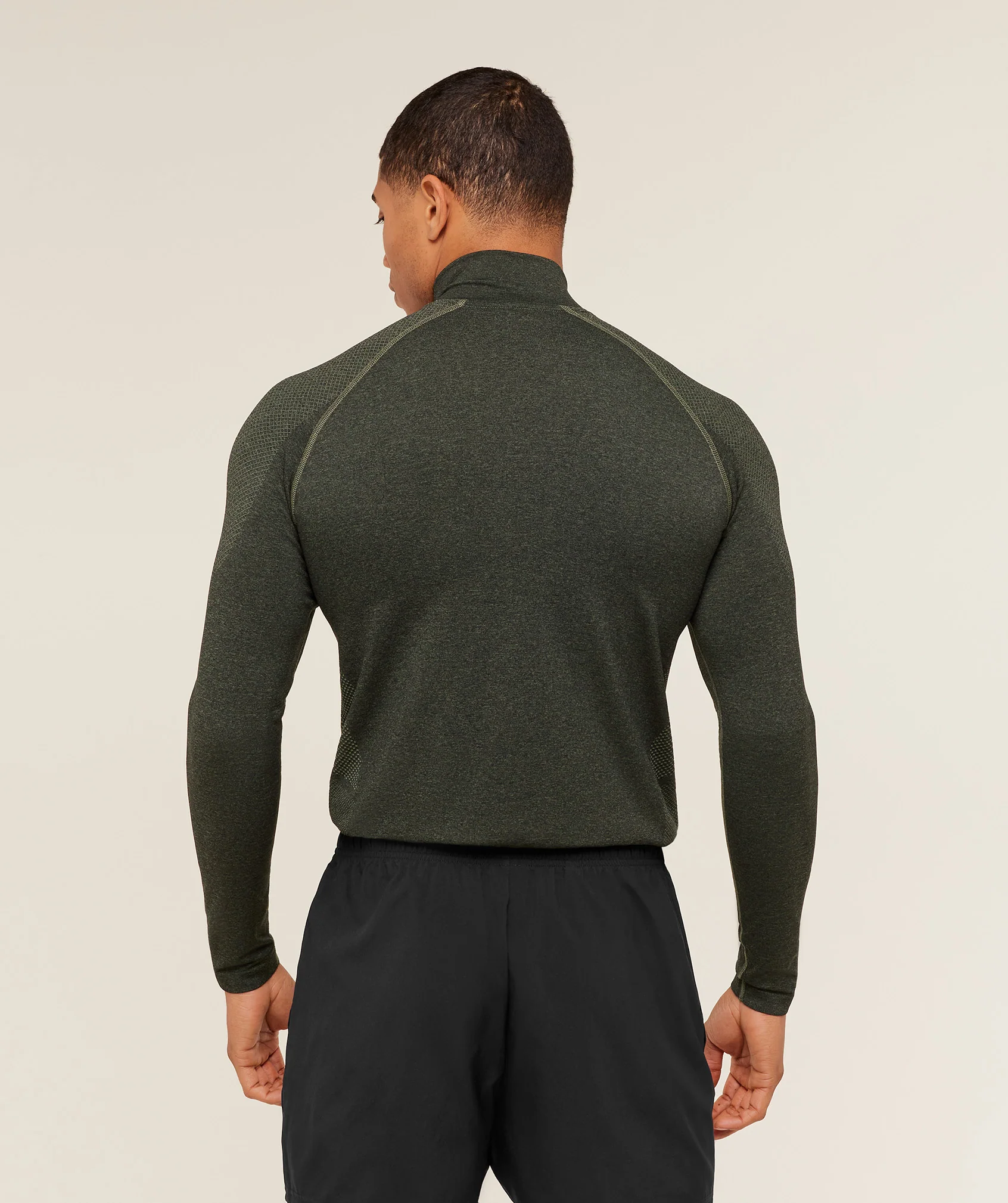 Gymshark Vital 1/4 Zip - Core Olive/Black - Image 2