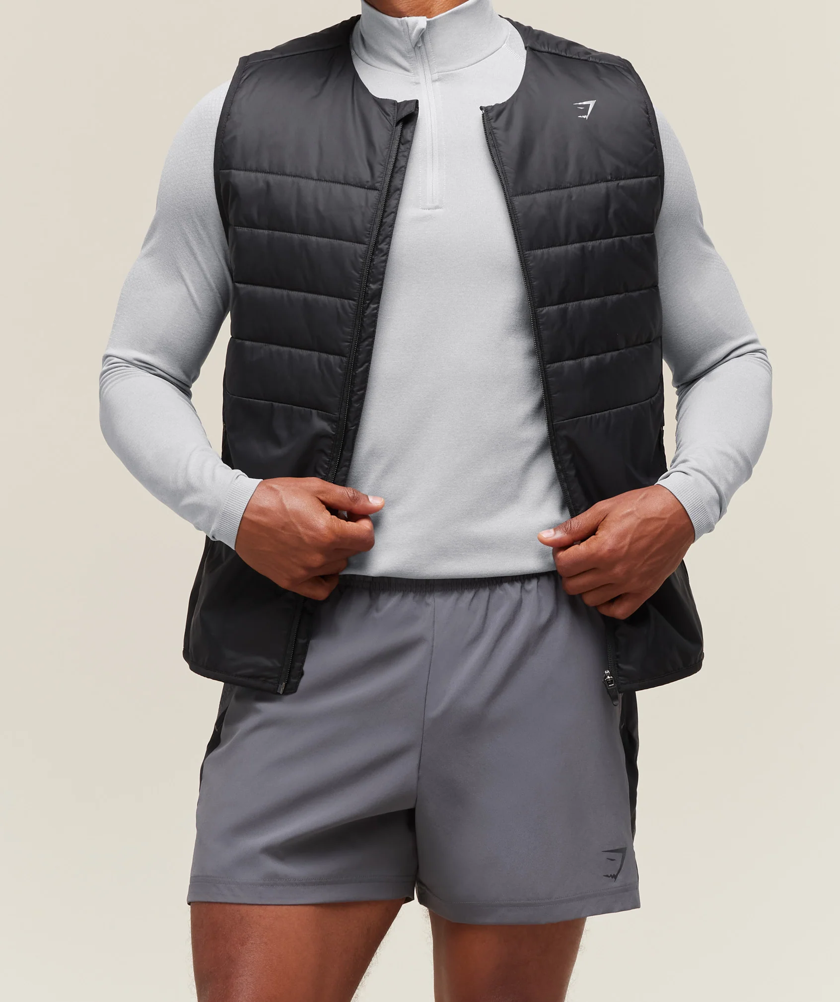 Gymshark Vital 1/4 Zip - Light Grey/Smokey Grey - Image 6