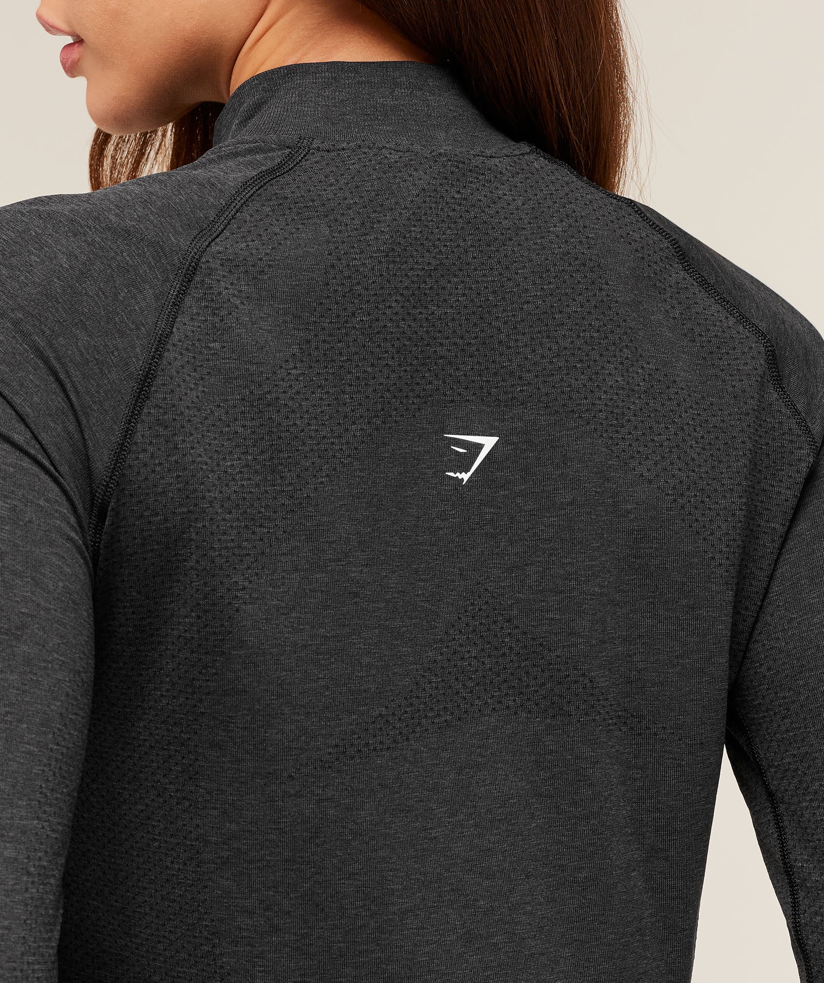 Gymshark Vital 1/4 Zip - Black Marl - Image 6