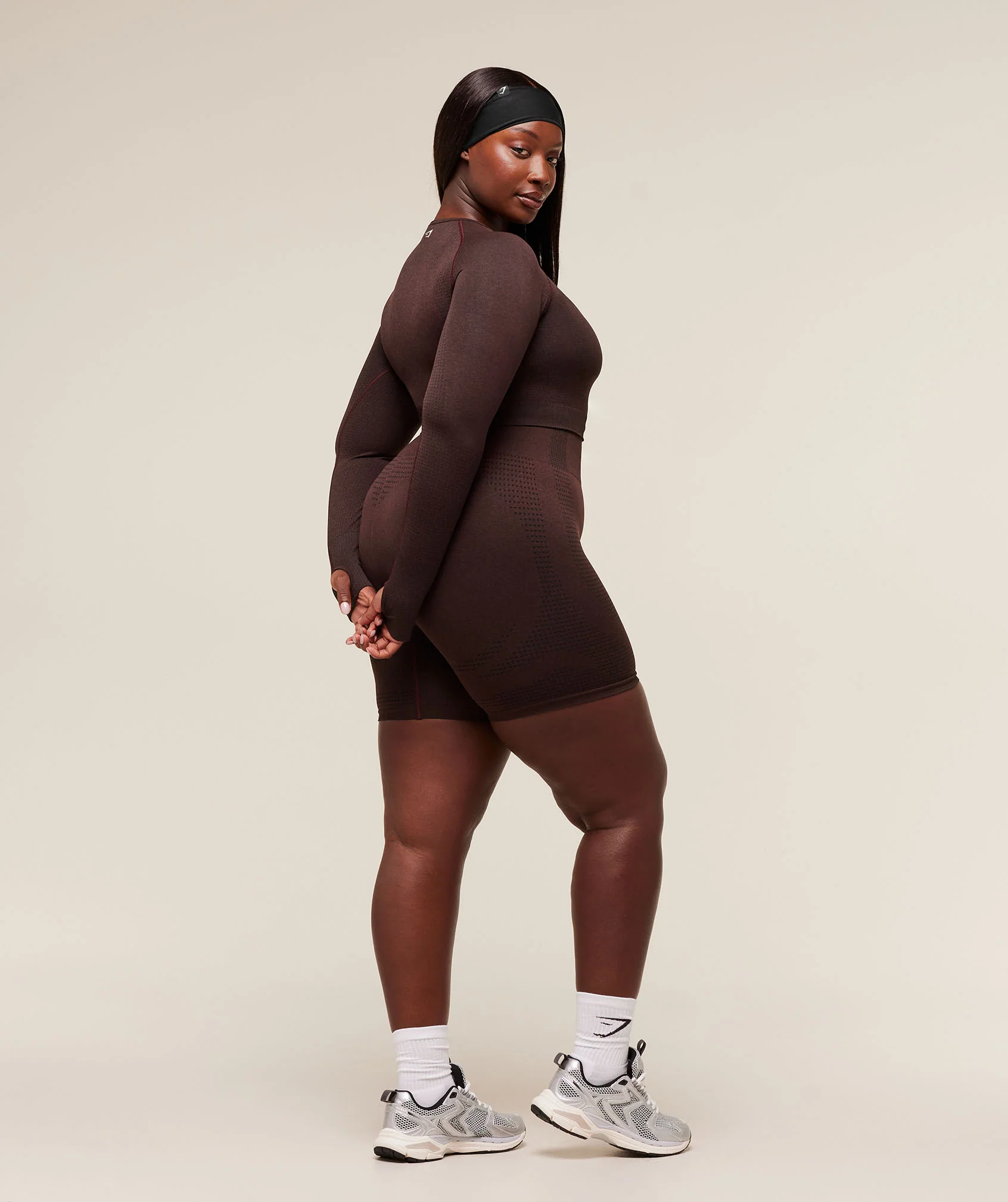 Gymshark Vital Crop Top - Rich Maroon/Marl - Image 6