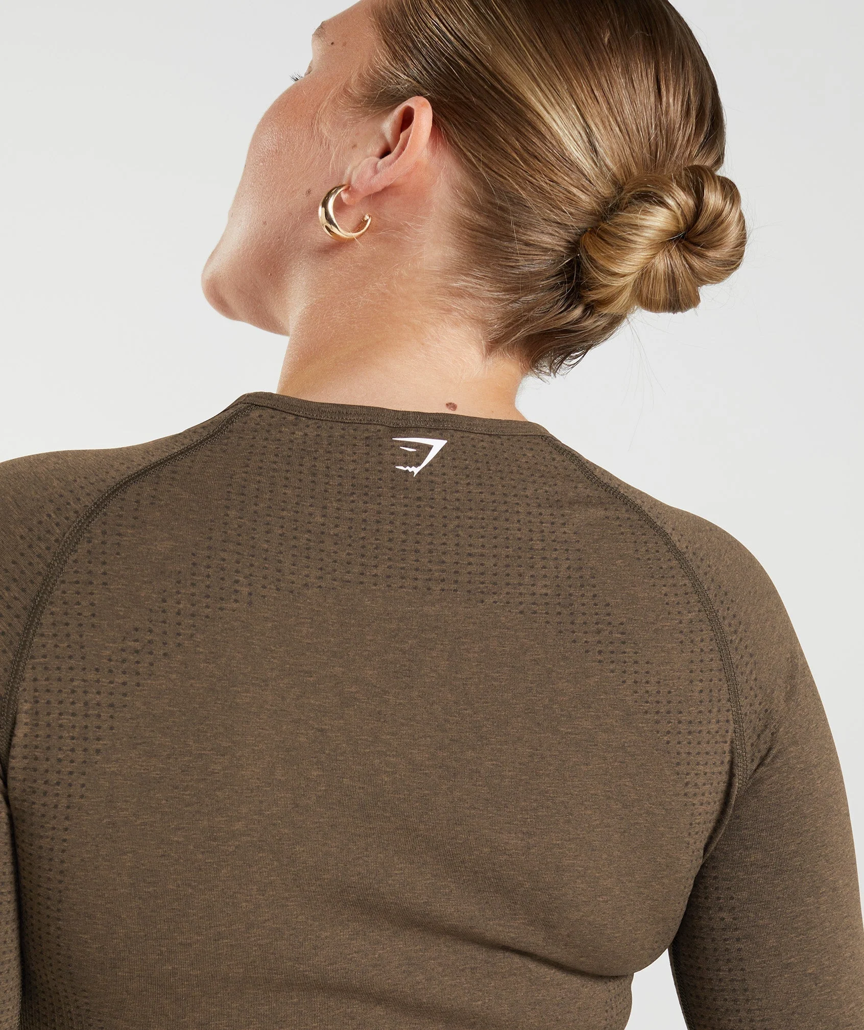 Gymshark Vital Crop Top - Espresso Marl - Image 7