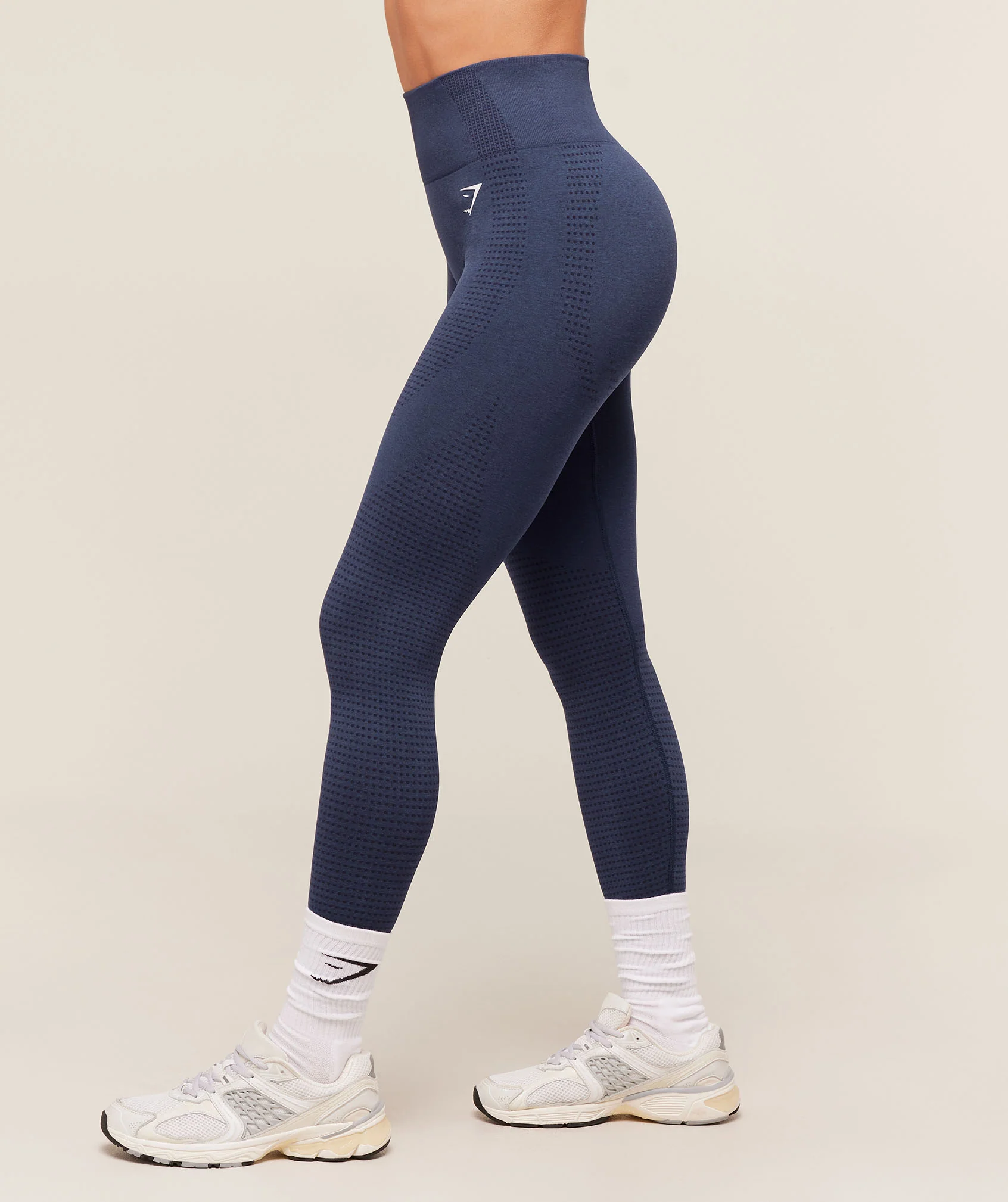 Gymshark Vital Seamless 2.0 Leggings - Heavy Blue Marl - Image 3