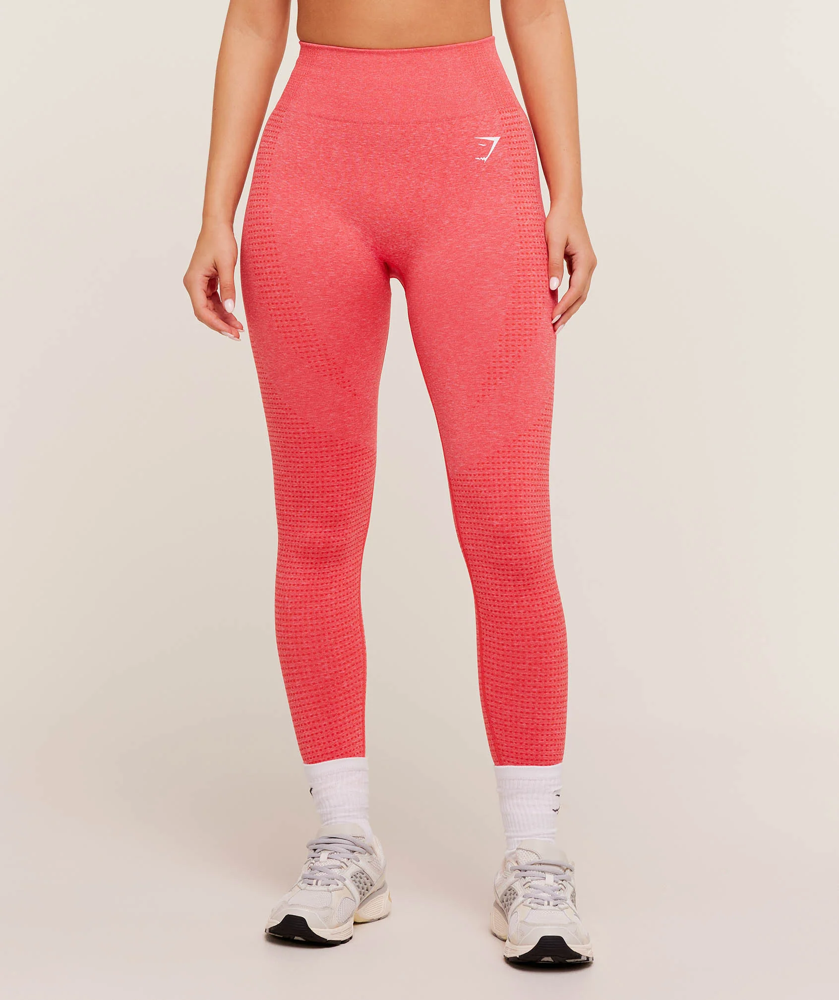 Gymshark Vital Seamless 2.0 Leggings - Coral Red Marl