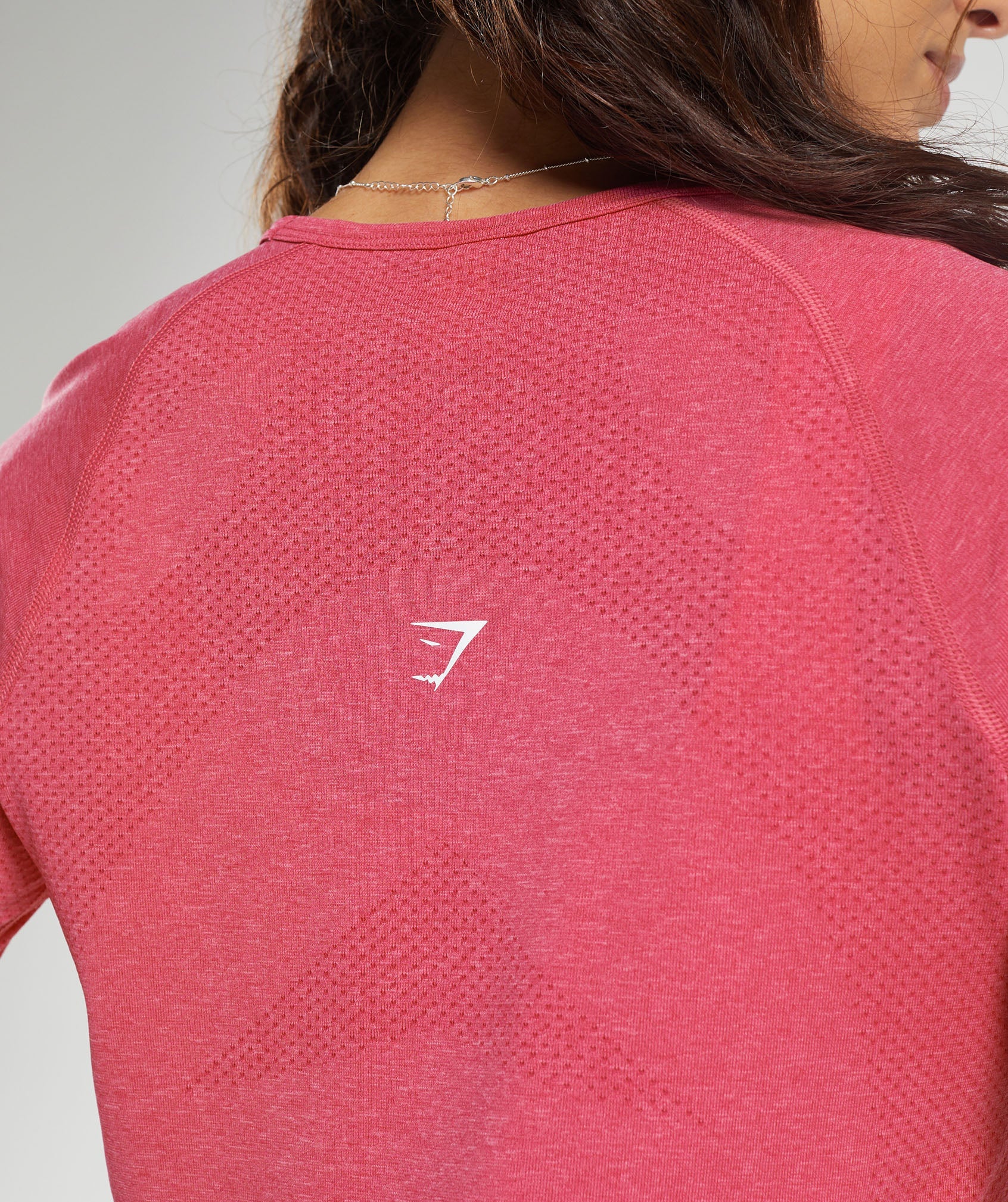 Gymshark Vital Light Long Sleeve Top - Bright Fuchsia Marl - Image 6