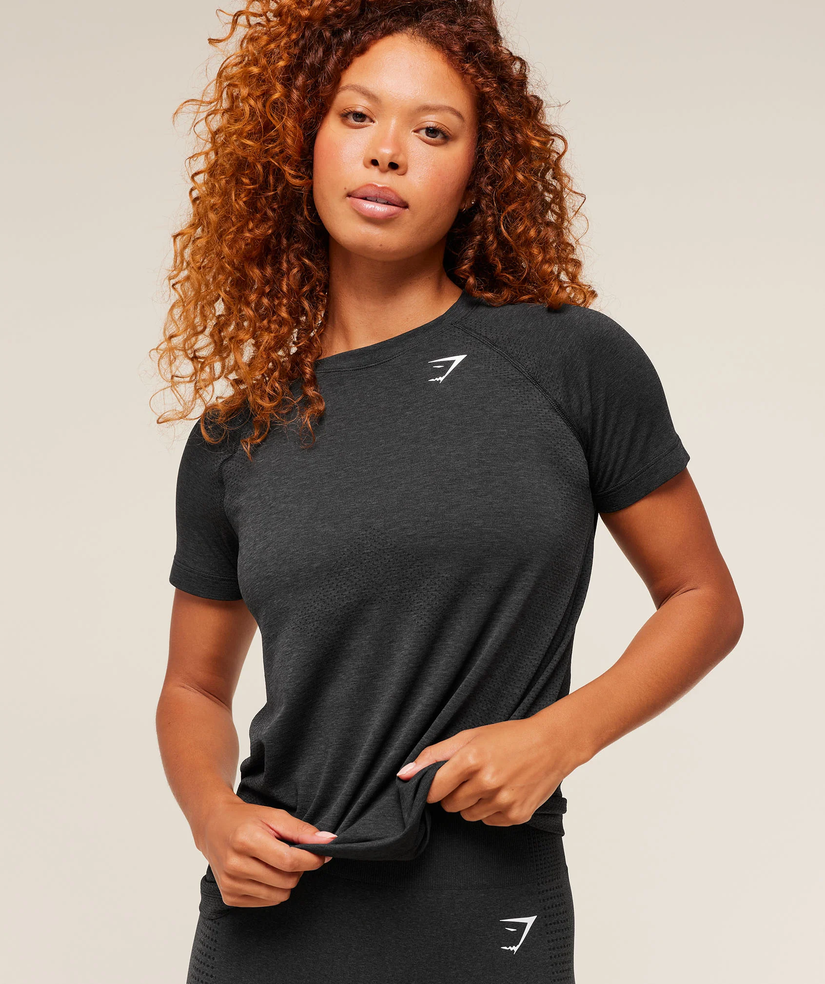 Gymshark Vital Seamless 2.0 Light T-Shirt - Black Marl - Image 5