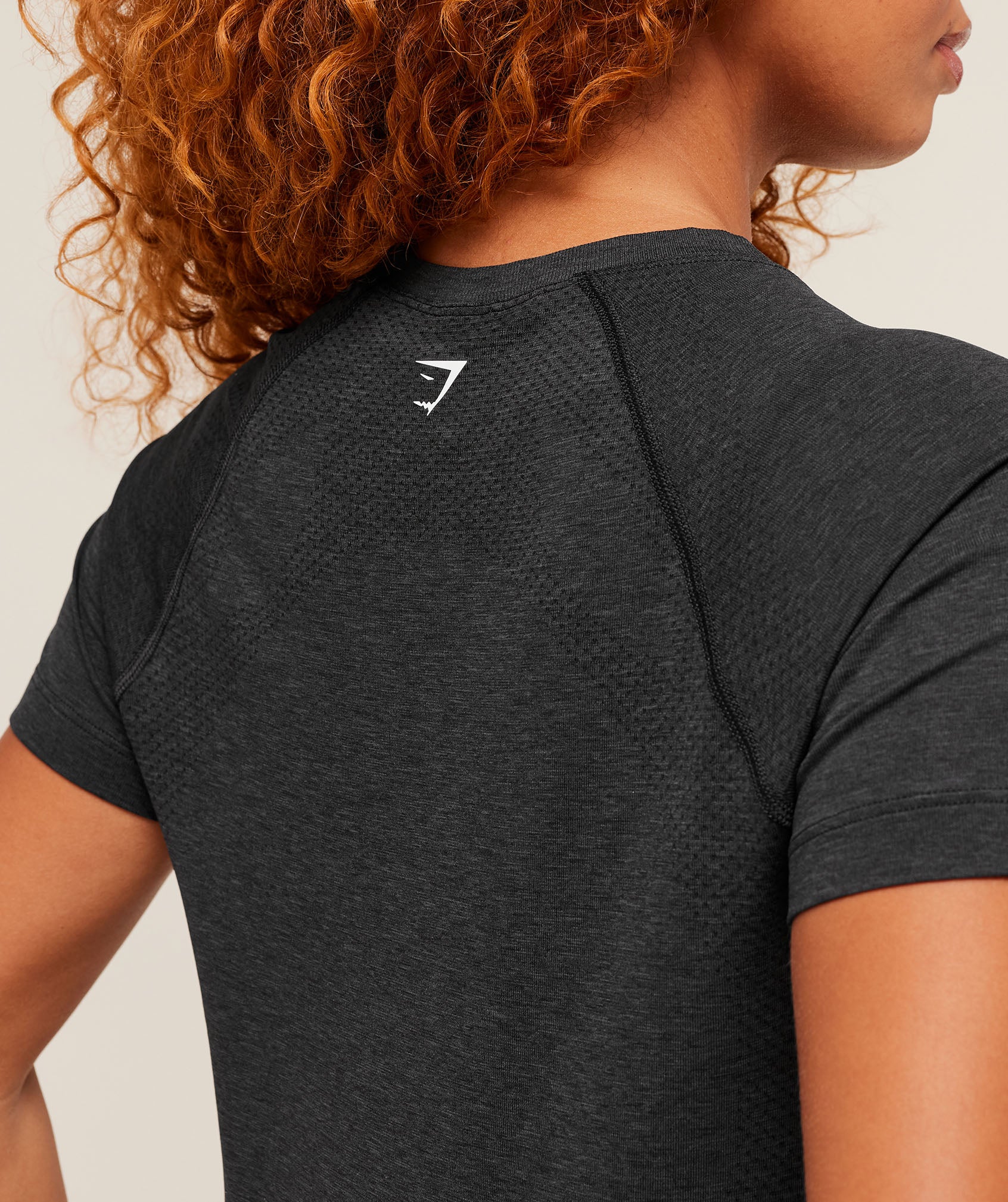 Gymshark Vital Seamless 2.0 Light T-Shirt - Black Marl - Image 6