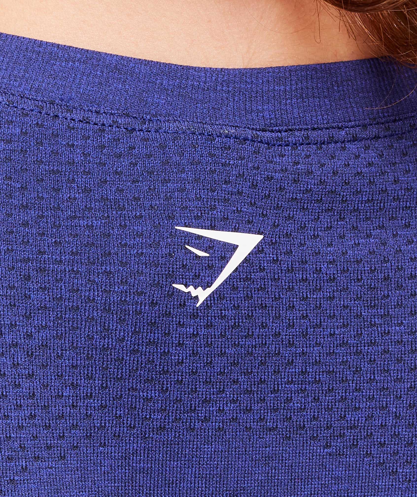 Gymshark Vital Seamless 2.0 Light T-Shirt - Cobalt Purple Marl - Image 6