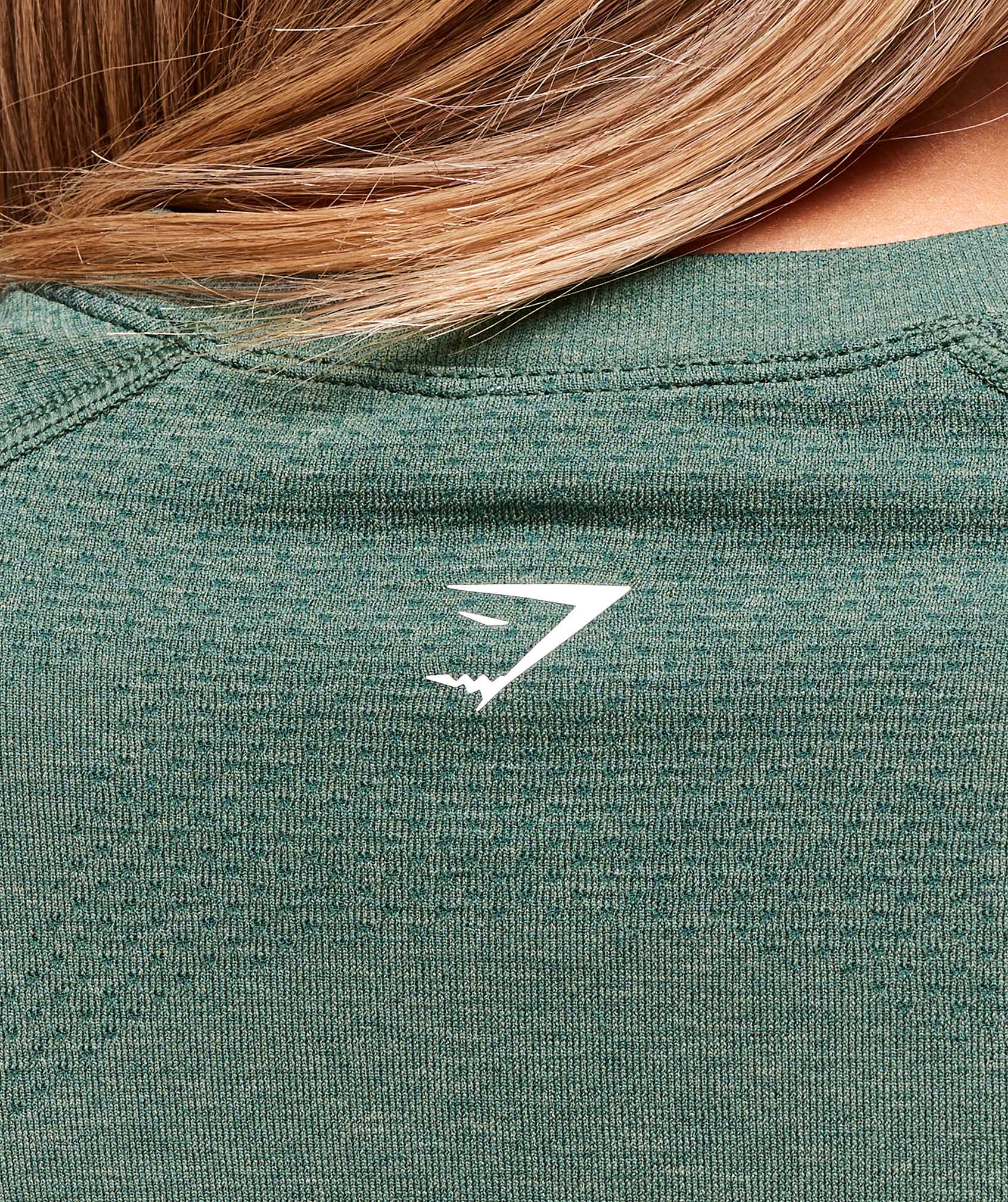 Gymshark Vital Seamless 2.0 Light T-Shirt - Obsidian Green Marl - Image 6