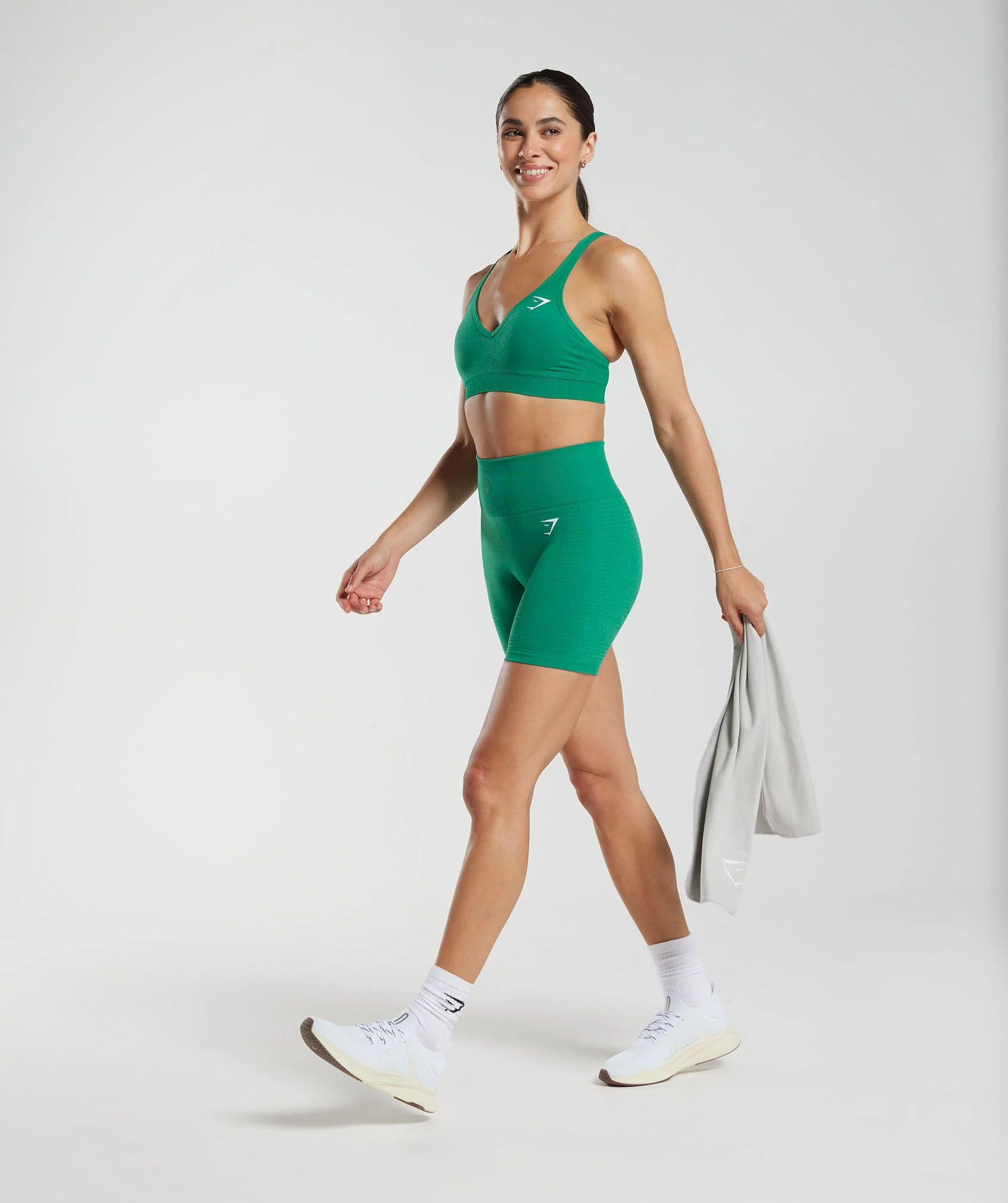Gymshark Vital Seamless Shorts - Bright Green Marl - Image 4